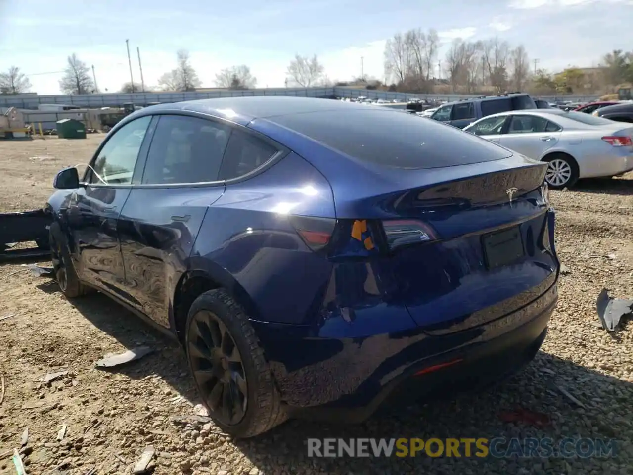 3 Photograph of a damaged car 7SAYGDEE8NF336338 TESLA MODEL Y 2022