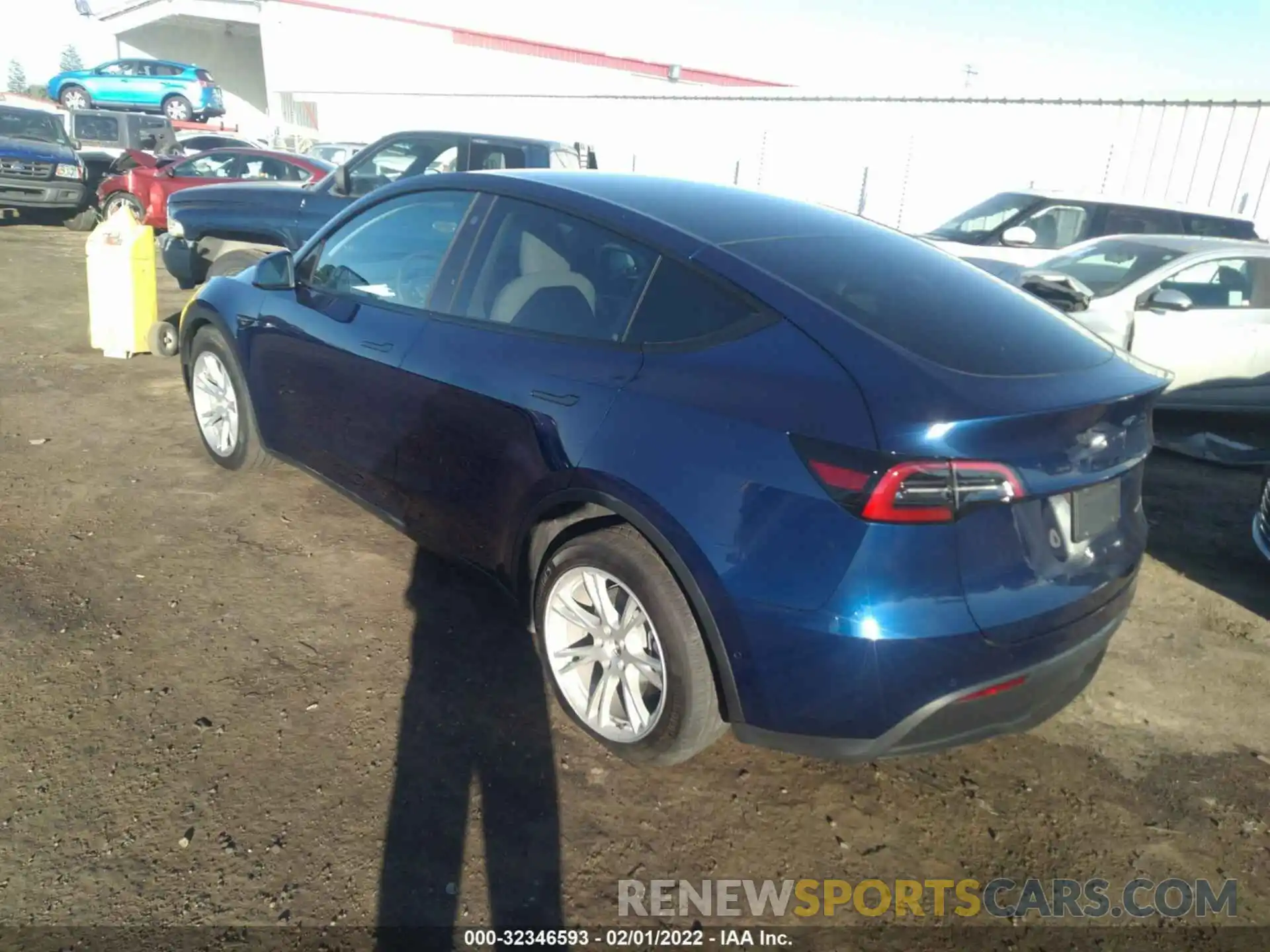 3 Photograph of a damaged car 7SAYGDEE8NF339482 TESLA MODEL Y 2022