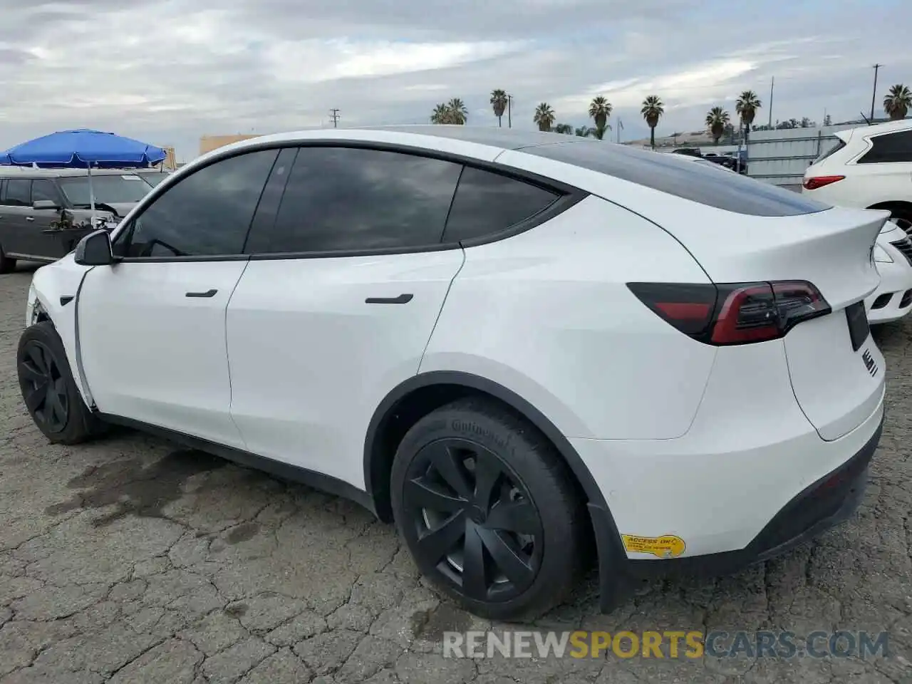 2 Photograph of a damaged car 7SAYGDEE8NF346593 TESLA MODEL Y 2022