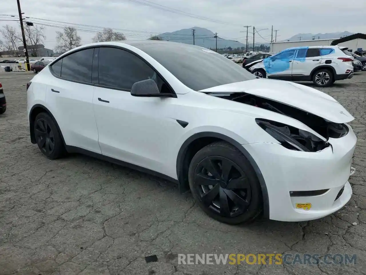 4 Фотография поврежденного автомобиля 7SAYGDEE8NF346593 TESLA MODEL Y 2022