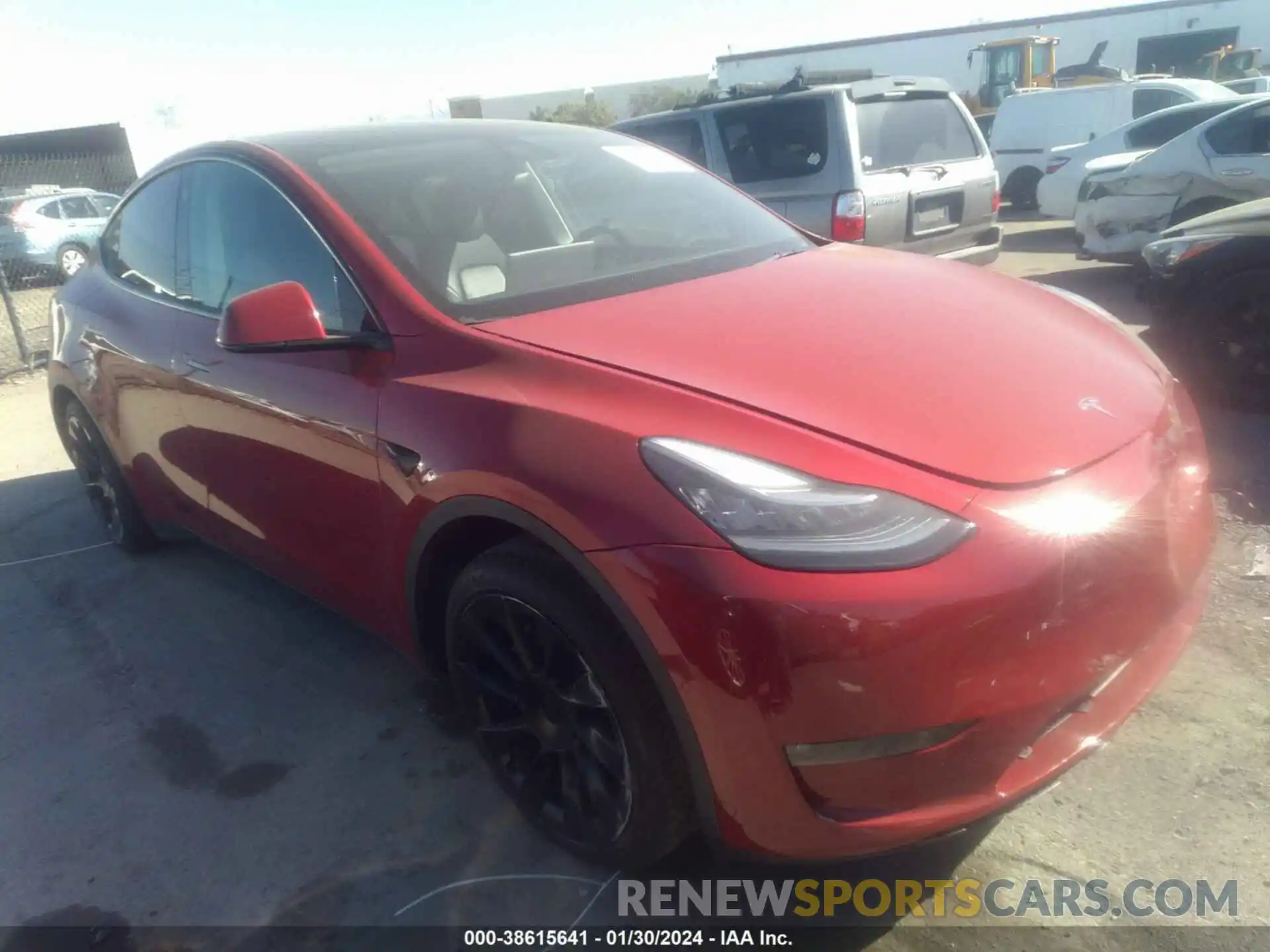 1 Photograph of a damaged car 7SAYGDEE8NF349980 TESLA MODEL Y 2022