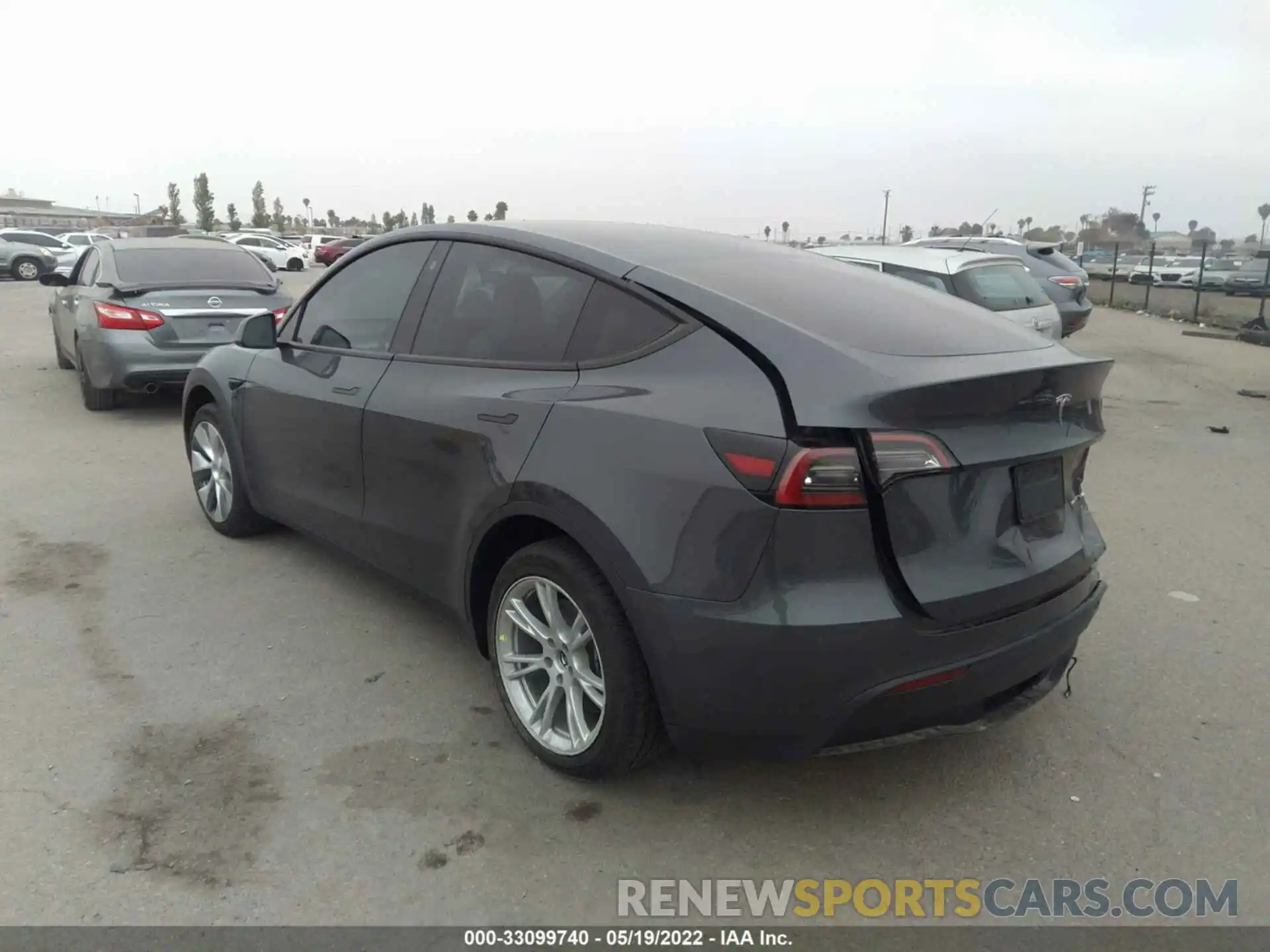 3 Фотография поврежденного автомобиля 7SAYGDEE8NF401334 TESLA MODEL Y 2022