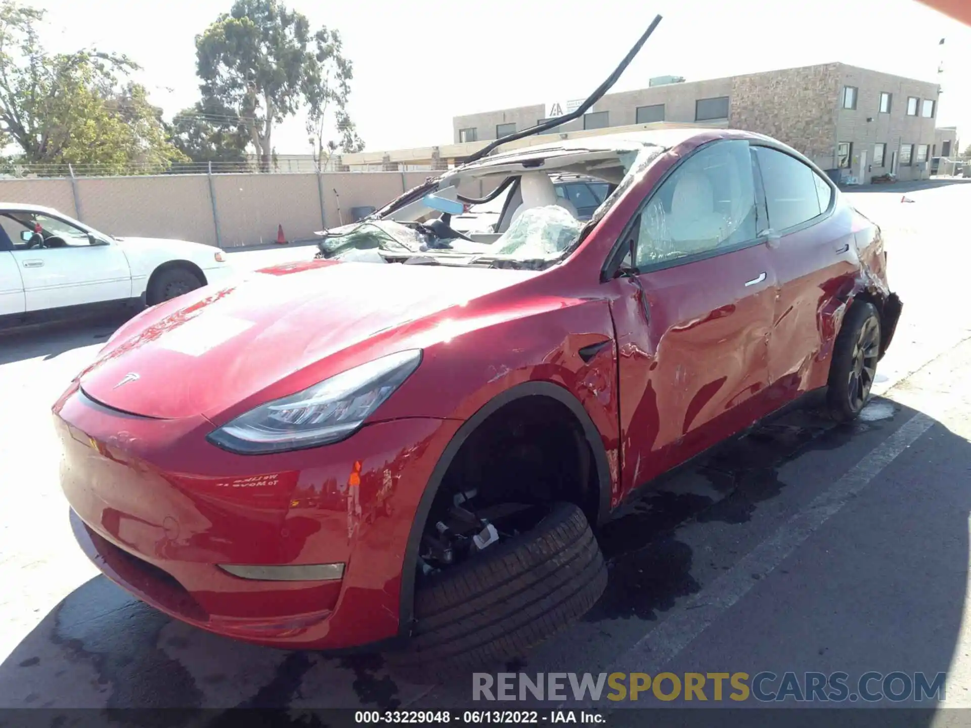 2 Photograph of a damaged car 7SAYGDEE8NF418909 TESLA MODEL Y 2022