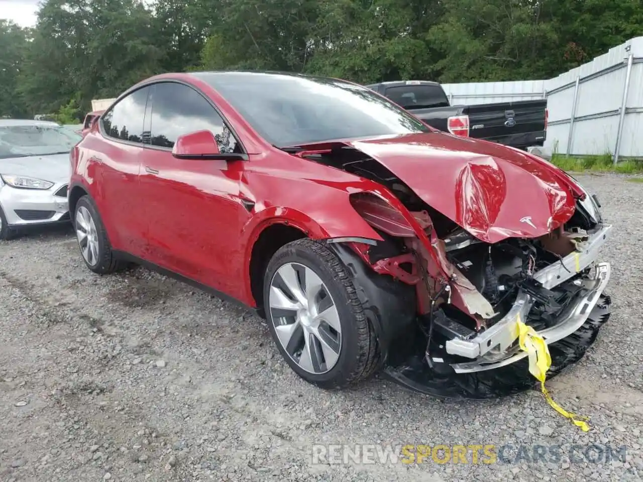 1 Photograph of a damaged car 7SAYGDEE8NF436178 TESLA MODEL Y 2022