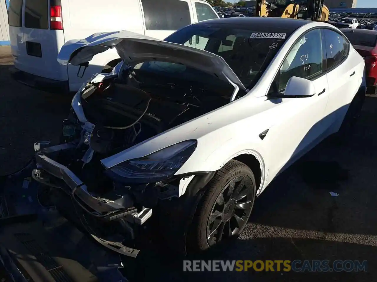 2 Photograph of a damaged car 7SAYGDEE8NF480553 TESLA MODEL Y 2022