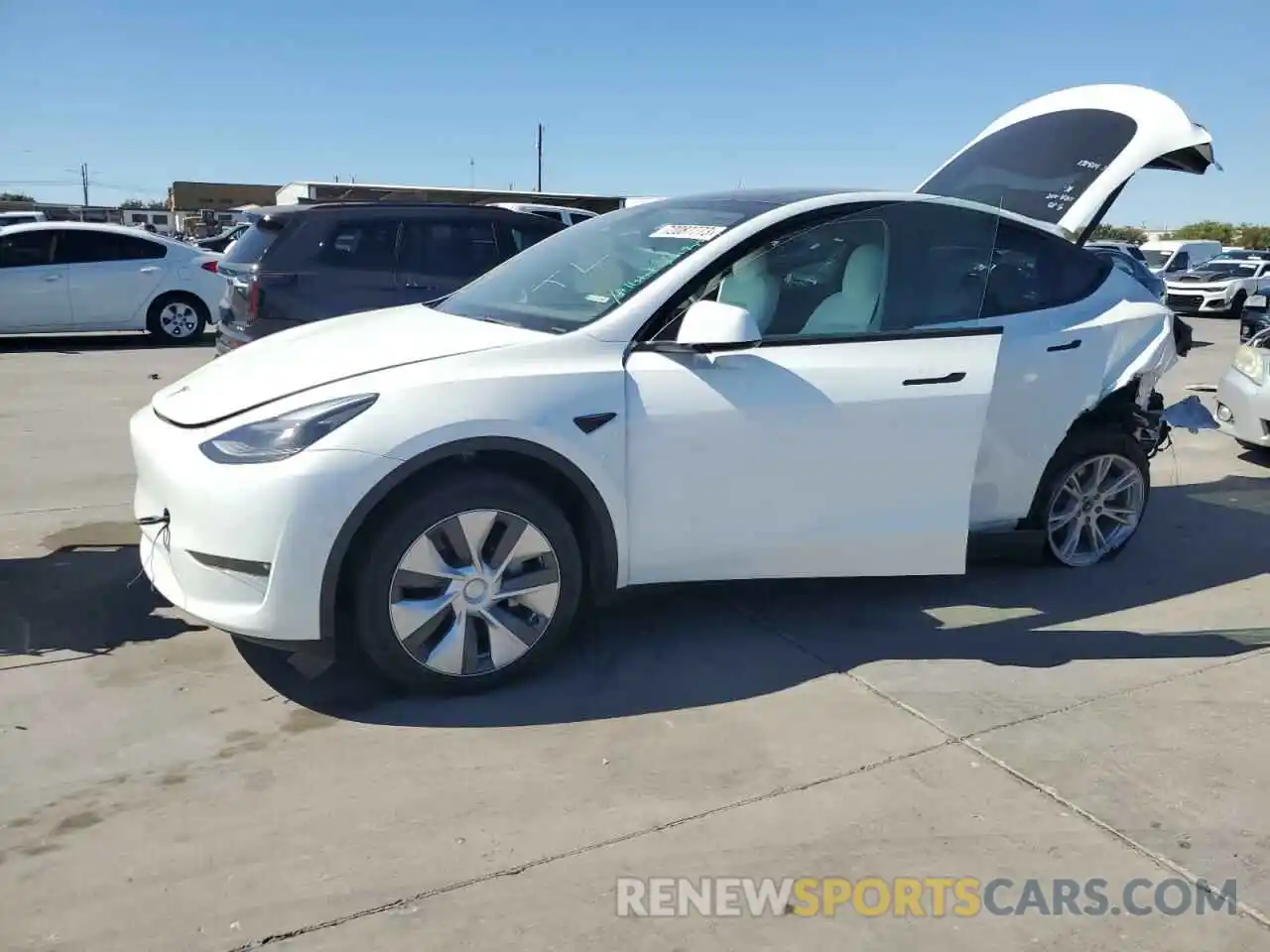 1 Photograph of a damaged car 7SAYGDEE8NF563304 TESLA MODEL Y 2022