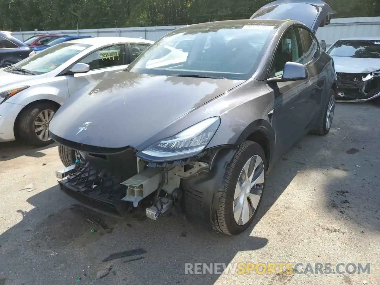 2 Photograph of a damaged car 7SAYGDEE9NF308273 TESLA MODEL Y 2022