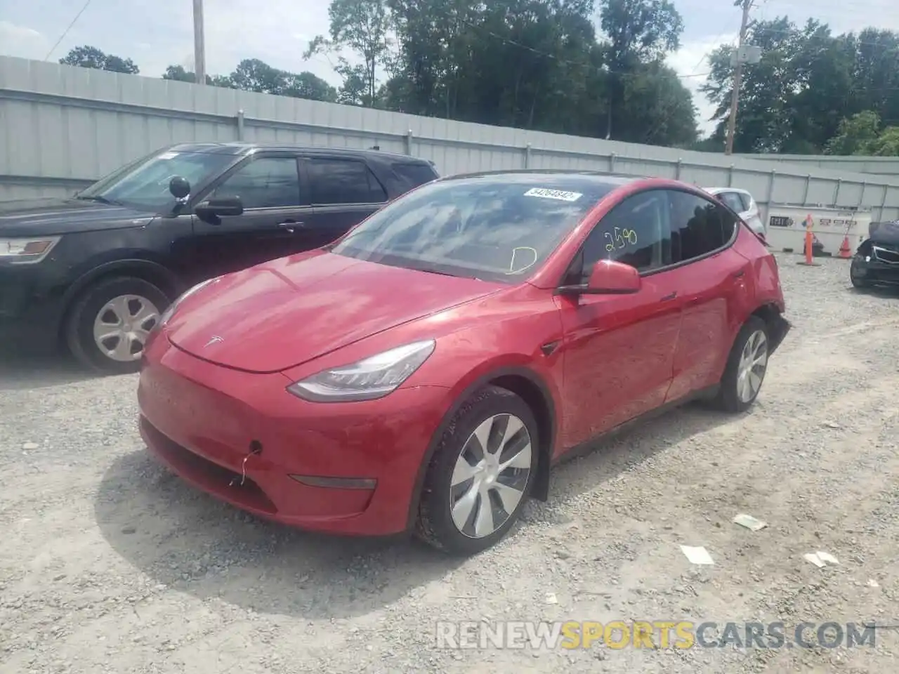 2 Photograph of a damaged car 7SAYGDEE9NF329060 TESLA MODEL Y 2022