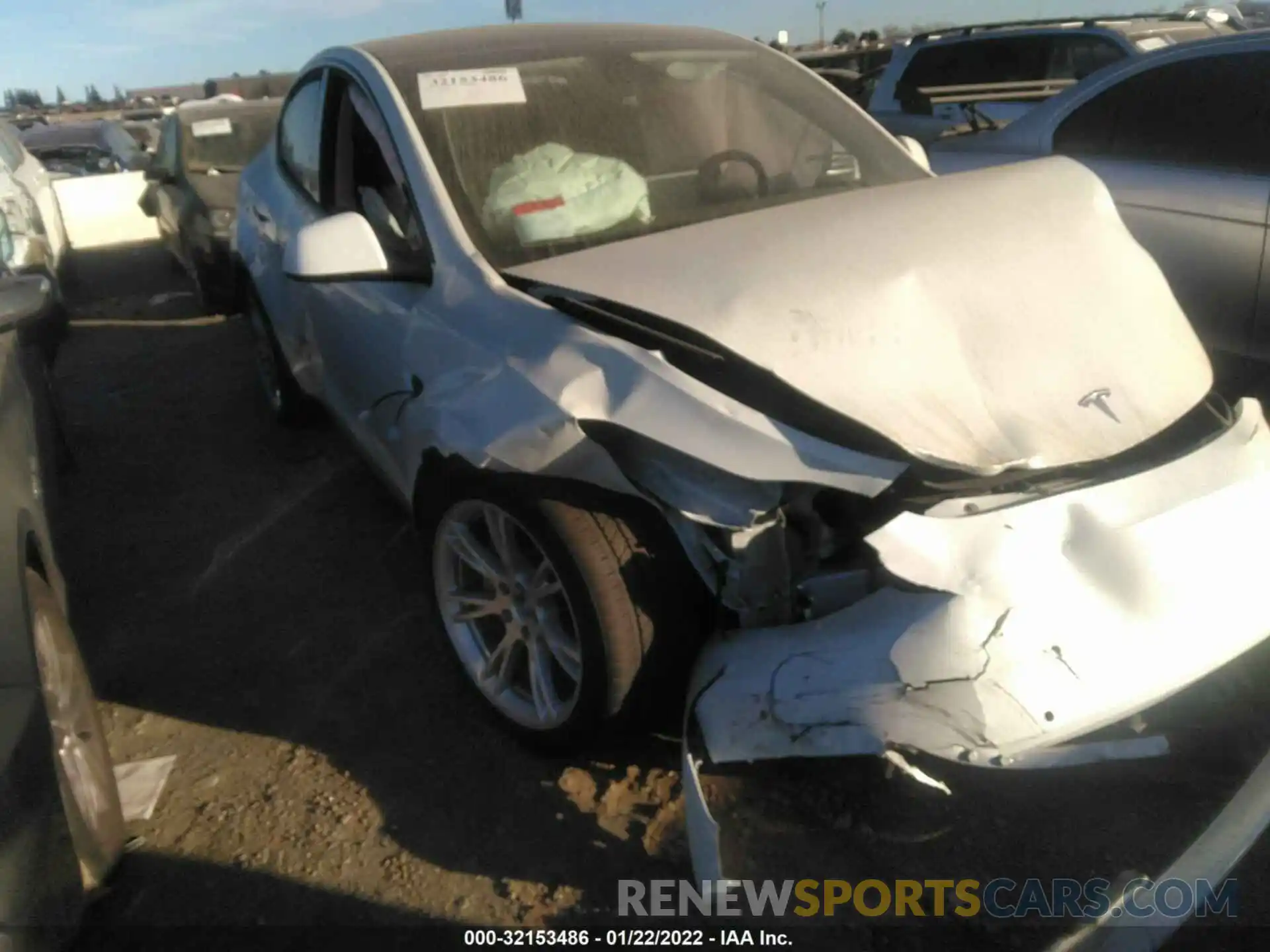 6 Photograph of a damaged car 7SAYGDEE9NF348563 TESLA MODEL Y 2022