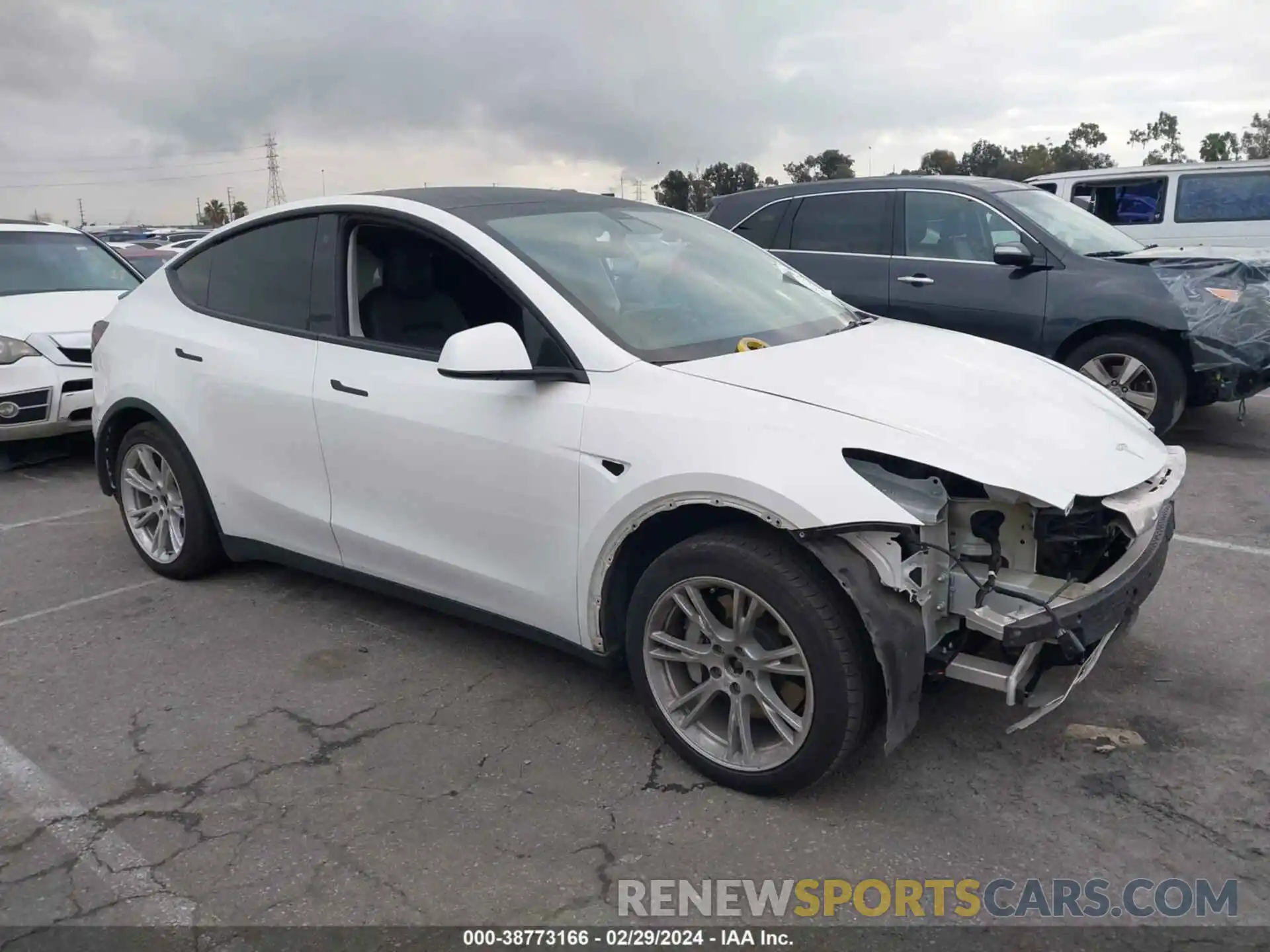 1 Photograph of a damaged car 7SAYGDEE9NF369607 TESLA MODEL Y 2022