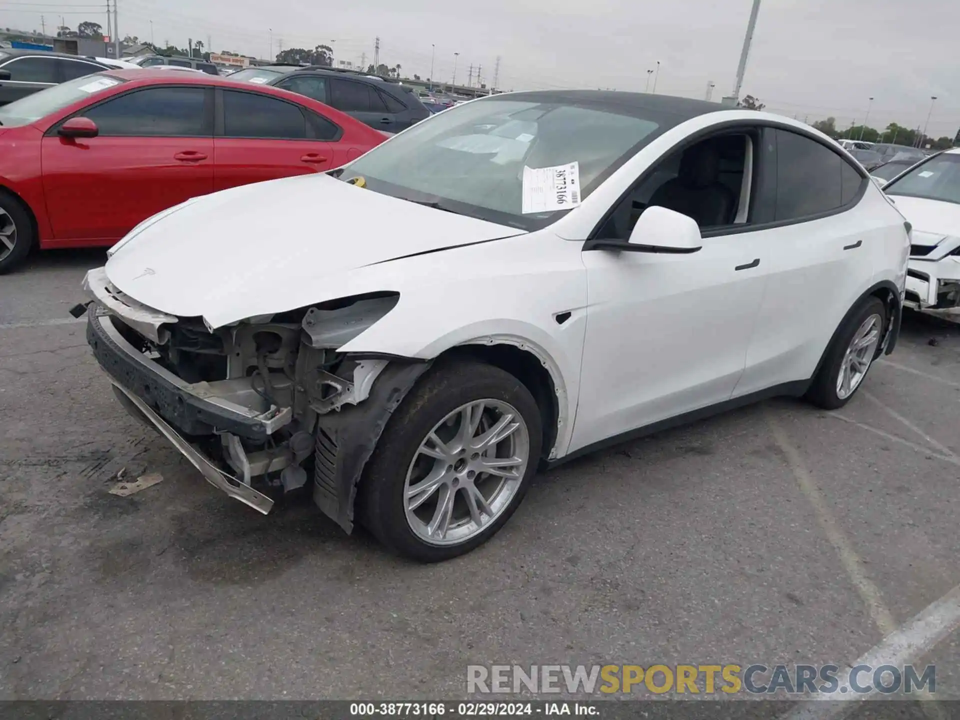 2 Photograph of a damaged car 7SAYGDEE9NF369607 TESLA MODEL Y 2022