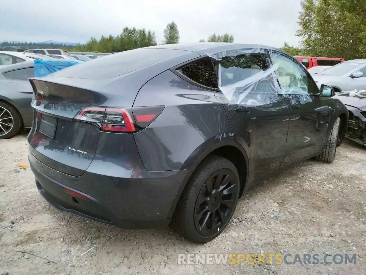 3 Photograph of a damaged car 7SAYGDEE9NF386357 TESLA MODEL Y 2022