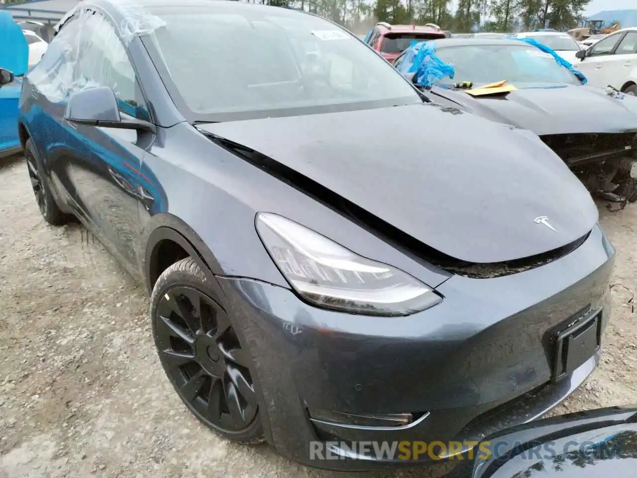 4 Фотография поврежденного автомобиля 7SAYGDEE9NF386357 TESLA MODEL Y 2022