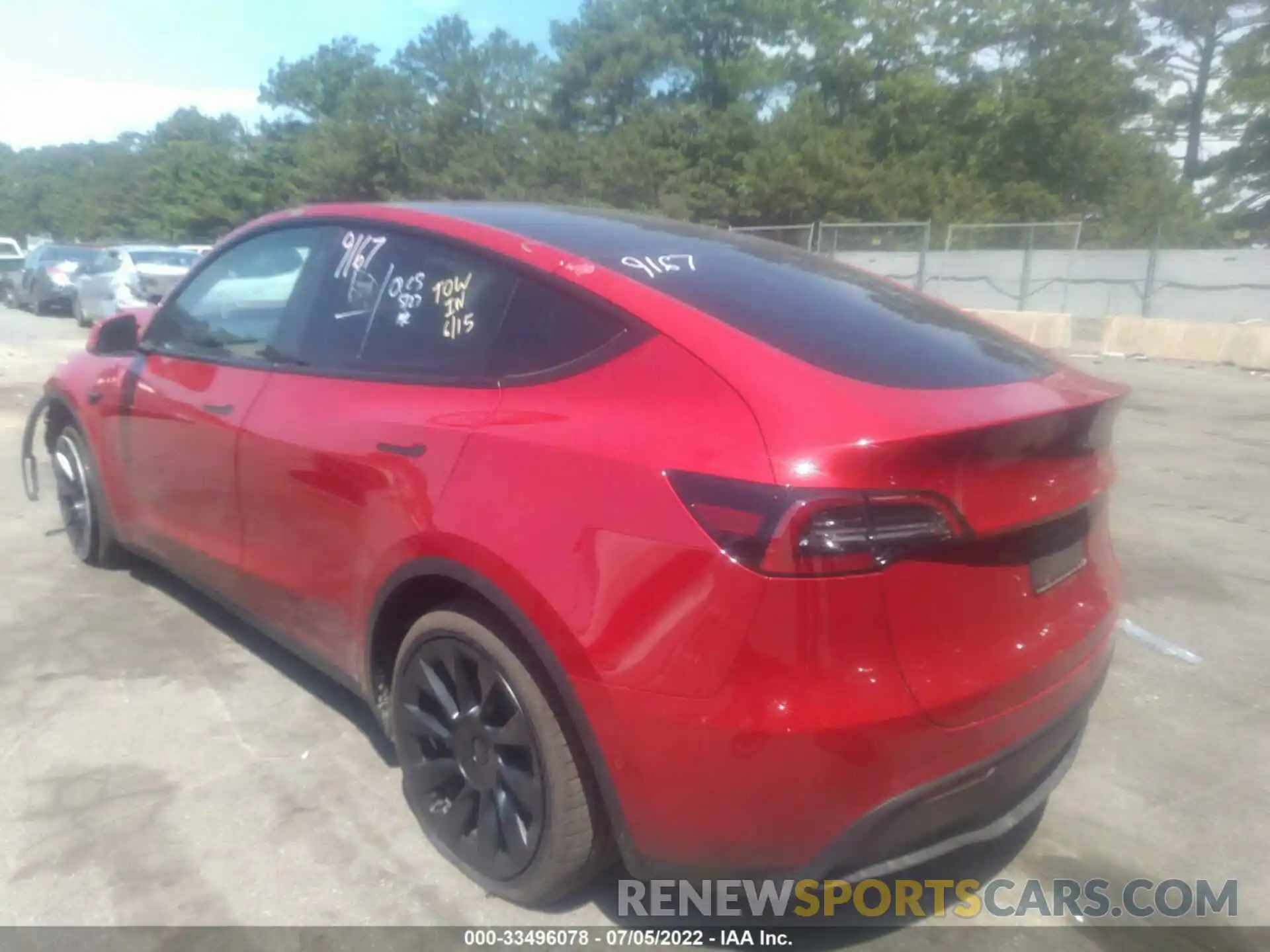 3 Photograph of a damaged car 7SAYGDEE9NF386472 TESLA MODEL Y 2022