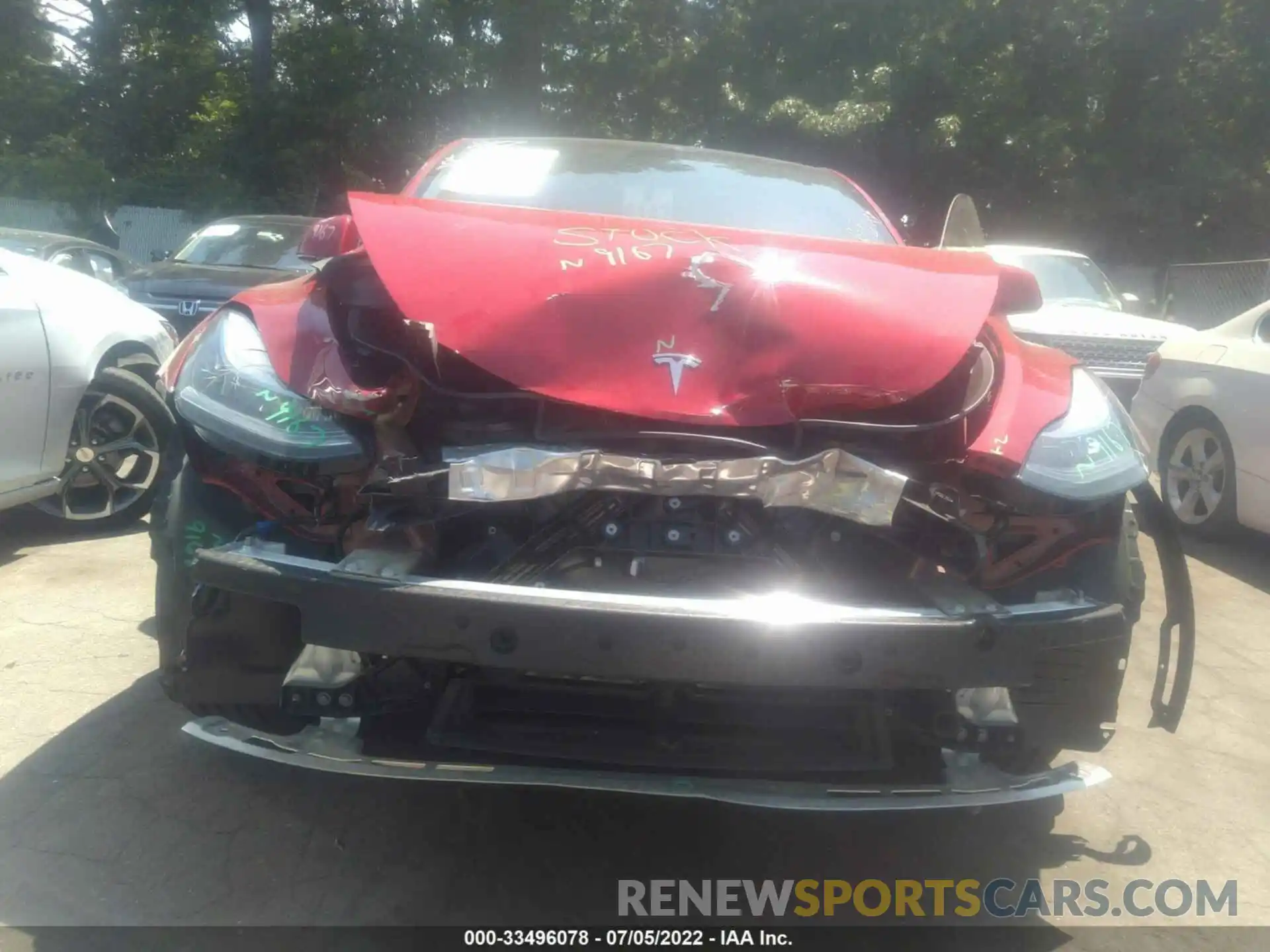 6 Photograph of a damaged car 7SAYGDEE9NF386472 TESLA MODEL Y 2022