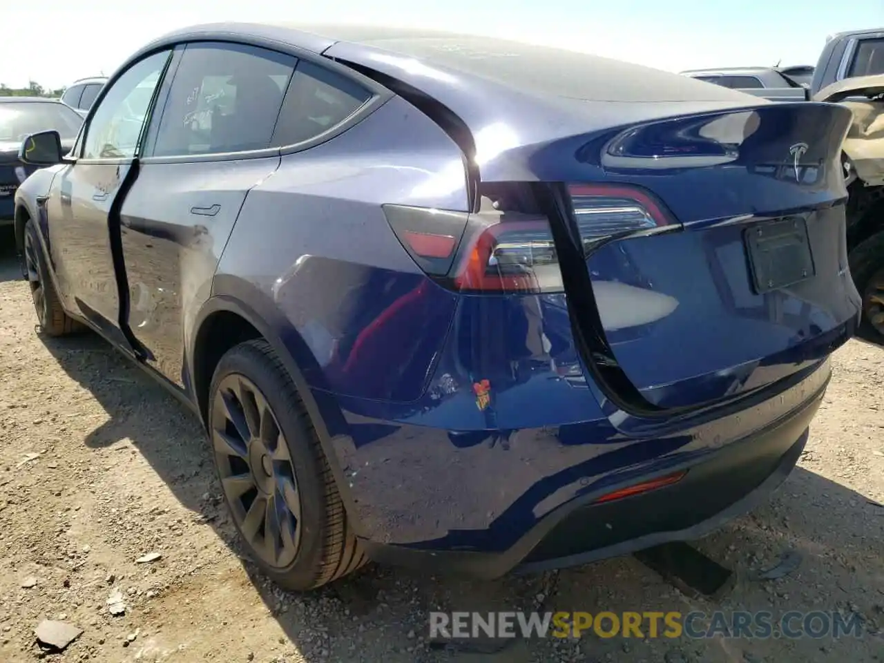 3 Photograph of a damaged car 7SAYGDEE9NF387430 TESLA MODEL Y 2022