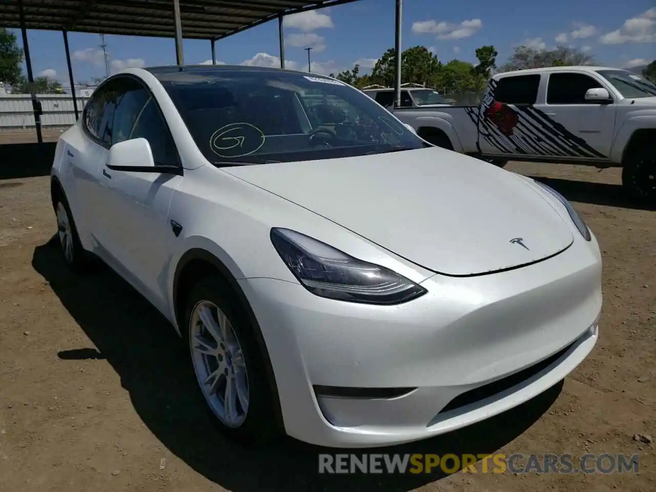 1 Фотография поврежденного автомобиля 7SAYGDEE9NF389811 TESLA MODEL Y 2022