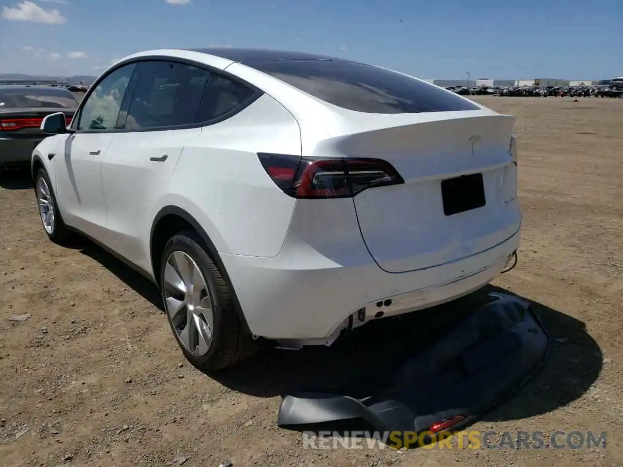 3 Photograph of a damaged car 7SAYGDEE9NF389811 TESLA MODEL Y 2022