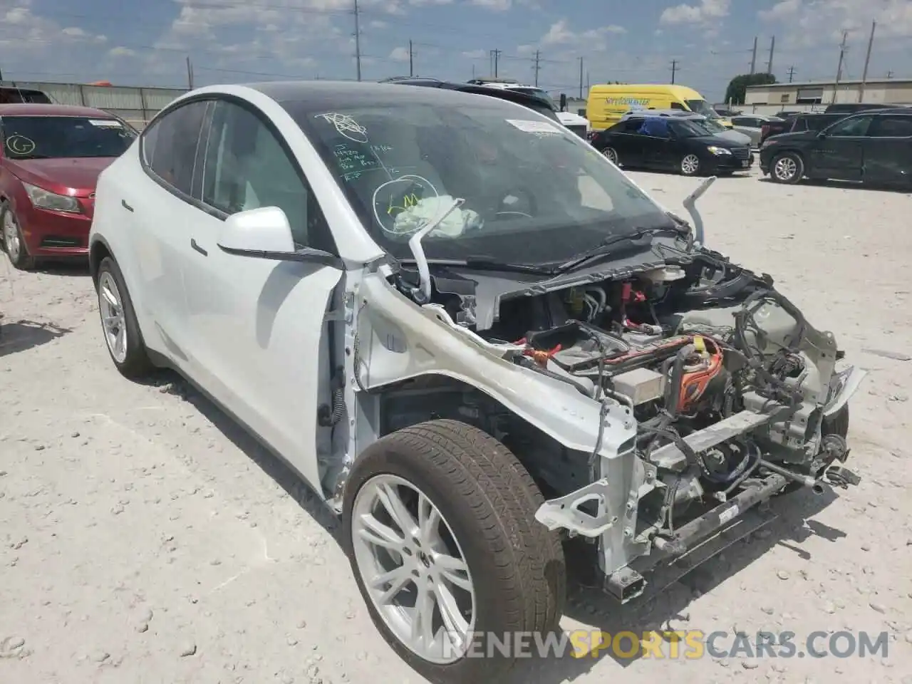 1 Photograph of a damaged car 7SAYGDEE9NF390974 TESLA MODEL Y 2022