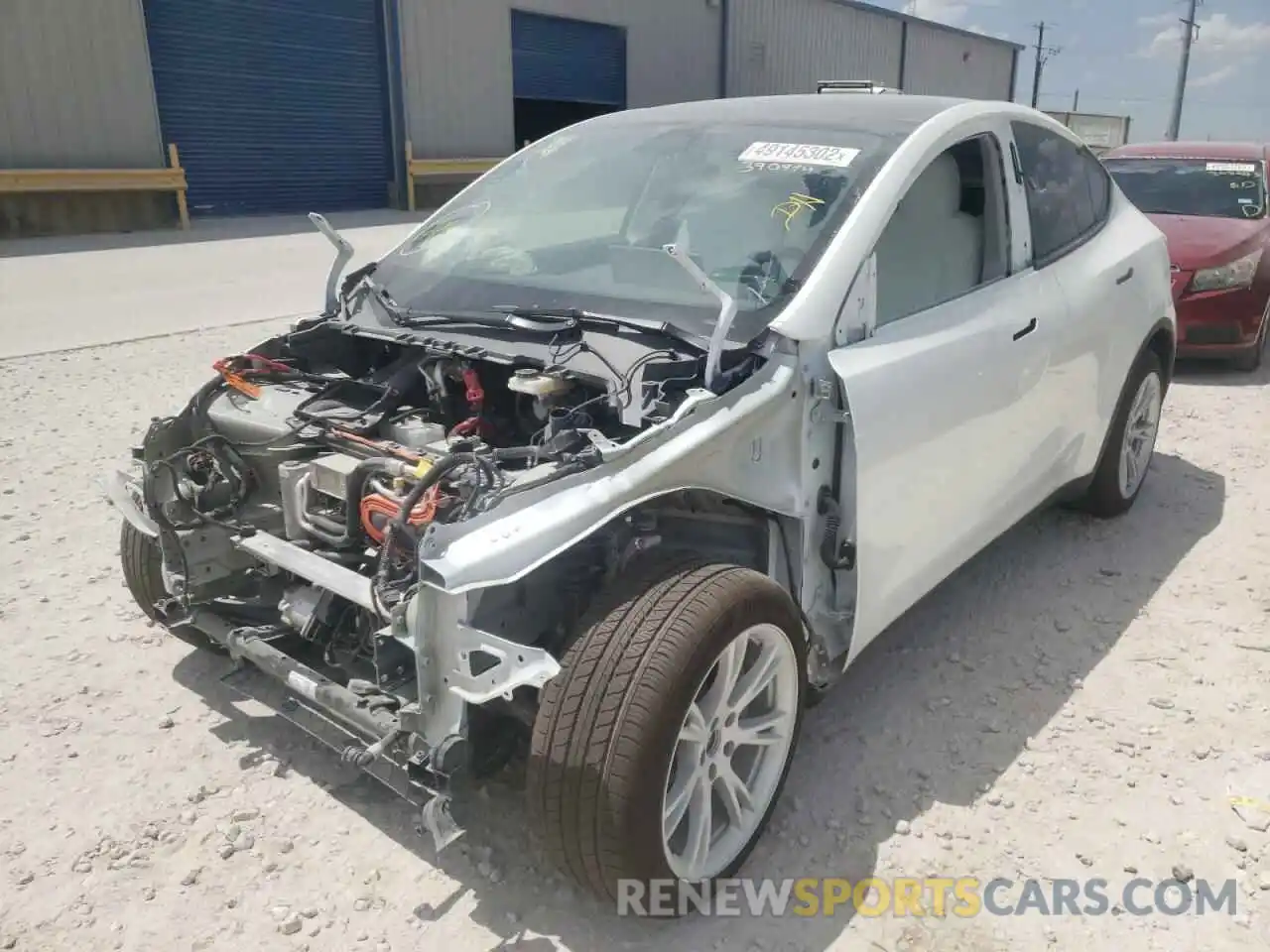 2 Photograph of a damaged car 7SAYGDEE9NF390974 TESLA MODEL Y 2022