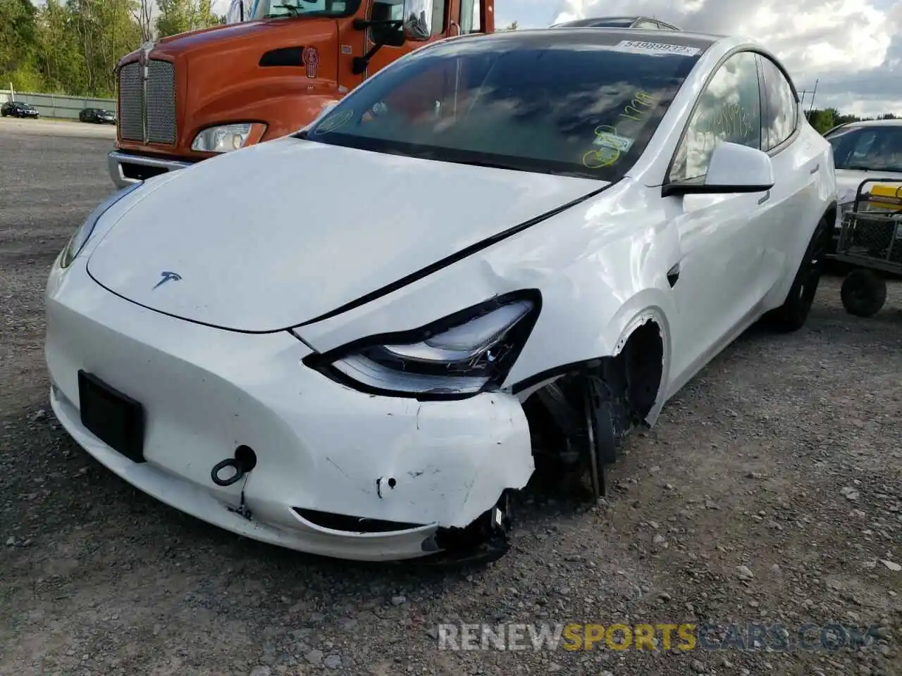 2 Photograph of a damaged car 7SAYGDEE9NF436514 TESLA MODEL Y 2022