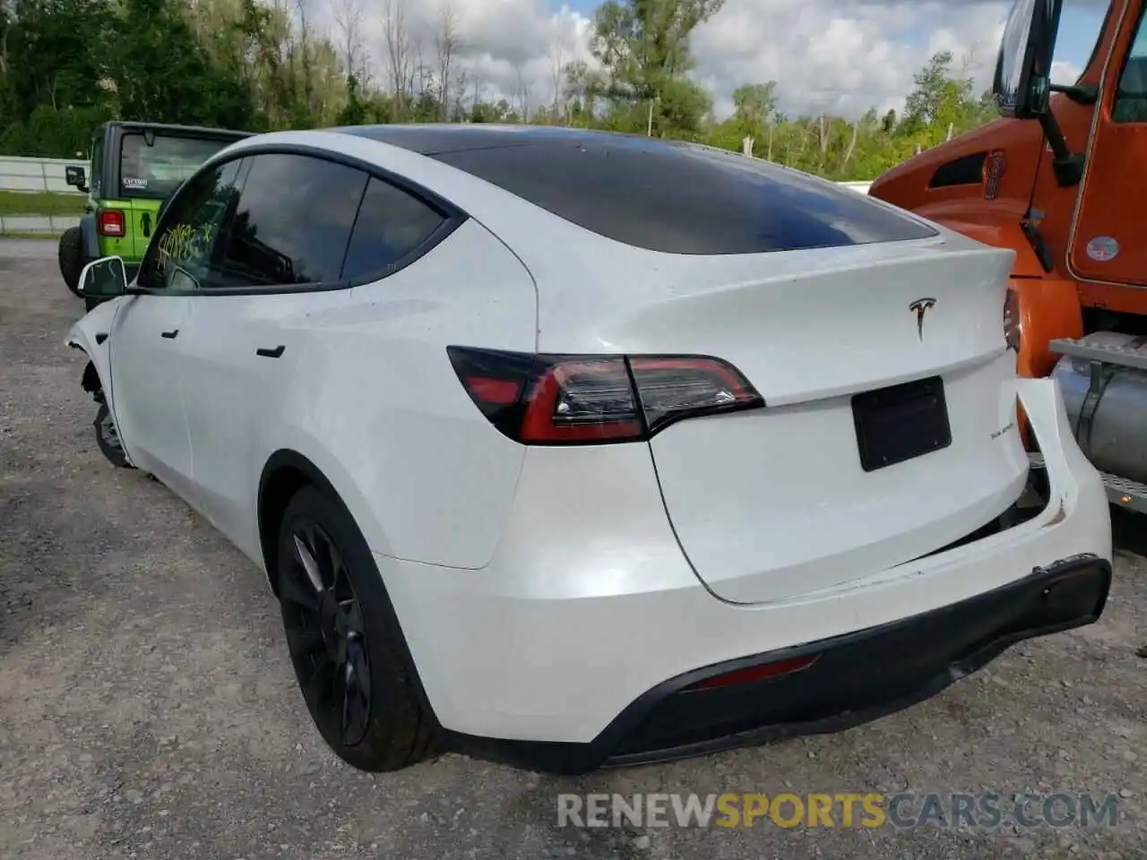 3 Photograph of a damaged car 7SAYGDEE9NF436514 TESLA MODEL Y 2022