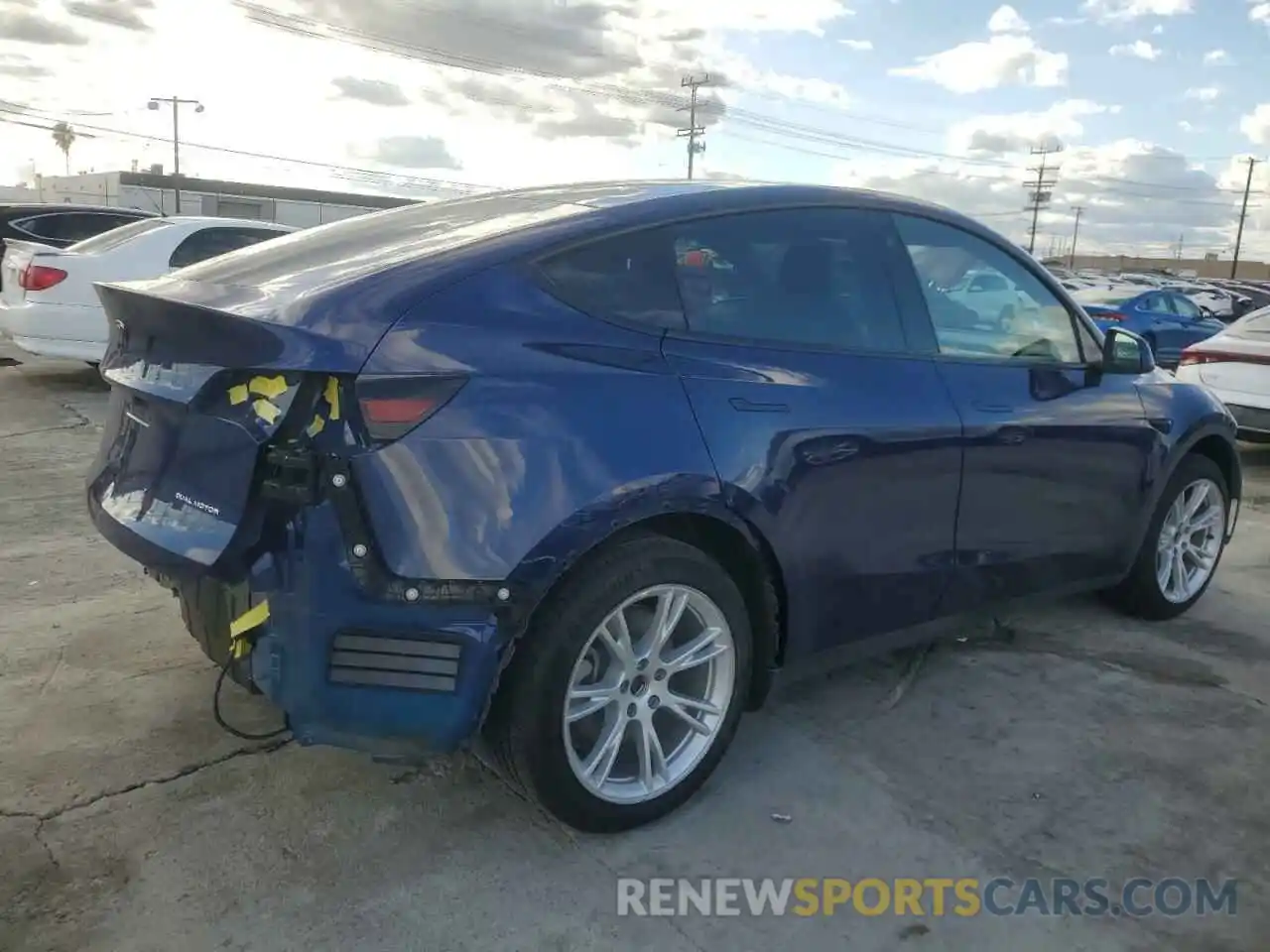 3 Photograph of a damaged car 7SAYGDEE9NF537908 TESLA MODEL Y 2022