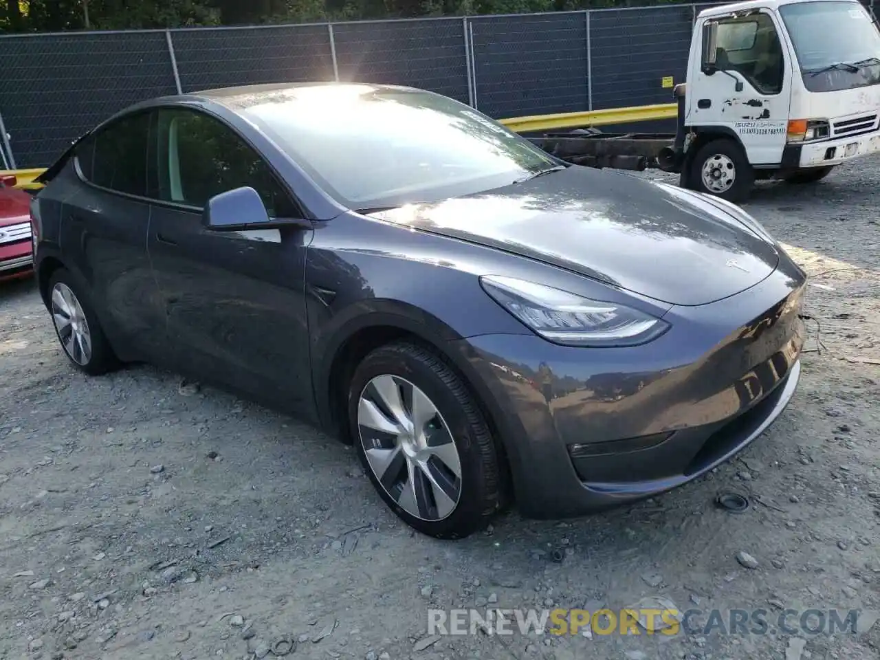 1 Photograph of a damaged car 7SAYGDEEXNF313840 TESLA MODEL Y 2022