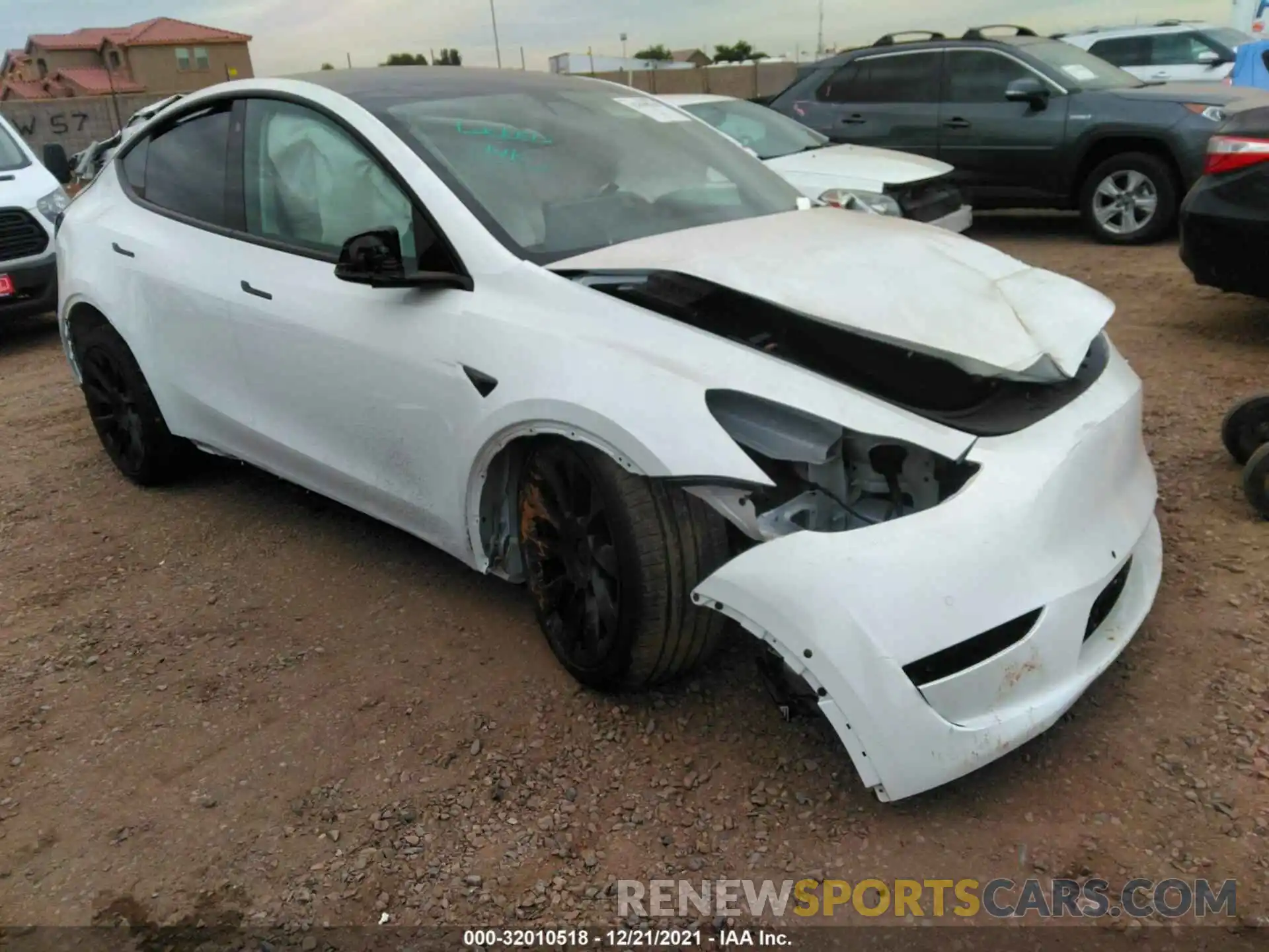 1 Photograph of a damaged car 7SAYGDEEXNF330282 TESLA MODEL Y 2022