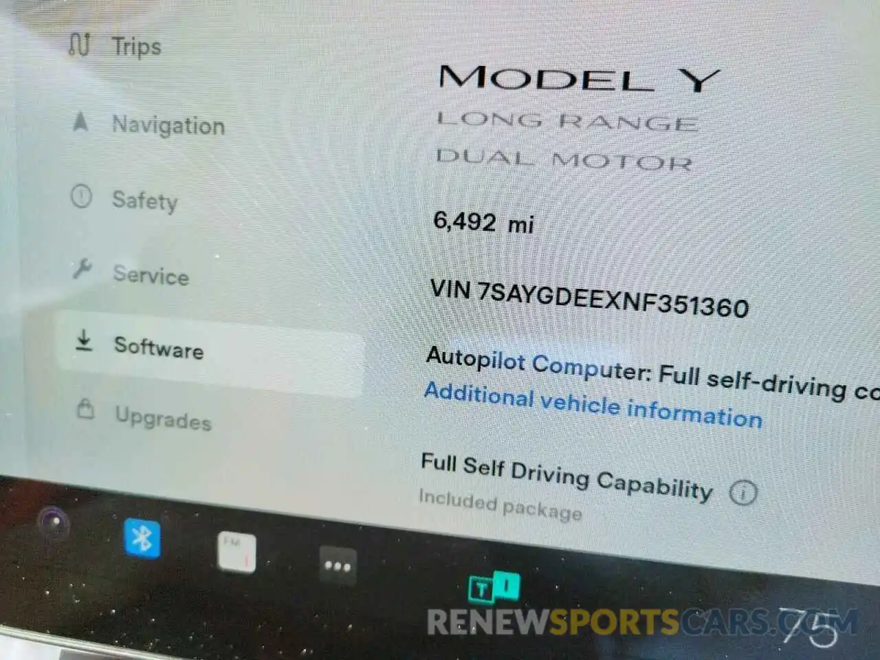 8 Фотография поврежденного автомобиля 7SAYGDEEXNF351360 TESLA MODEL Y 2022