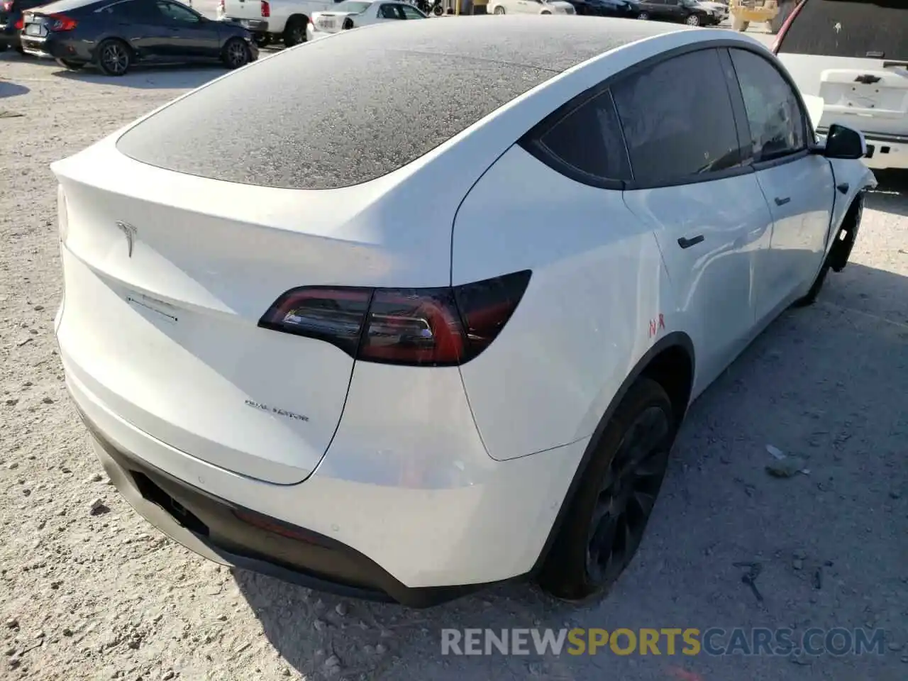 4 Фотография поврежденного автомобиля 7SAYGDEEXNF361922 TESLA MODEL Y 2022