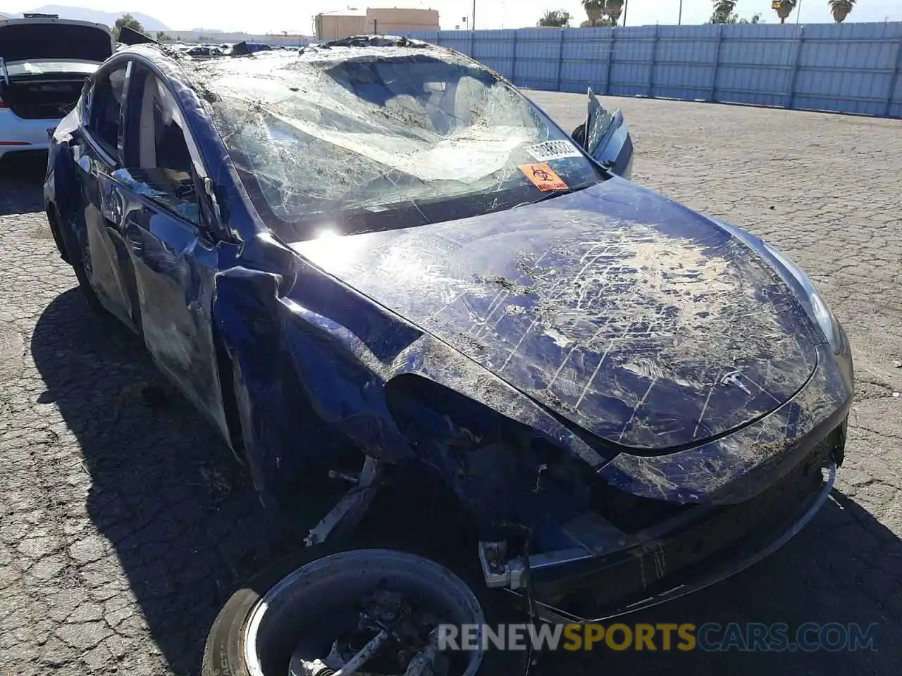 1 Photograph of a damaged car 7SAYGDEEXNF363394 TESLA MODEL Y 2022