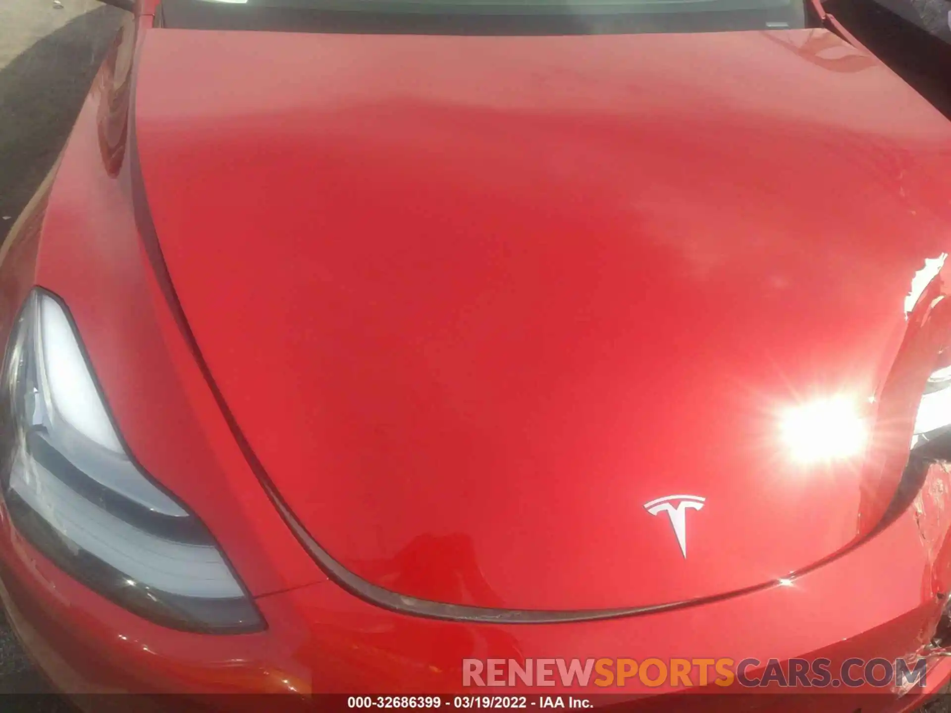 10 Photograph of a damaged car 7SAYGDEEXNF369213 TESLA MODEL Y 2022