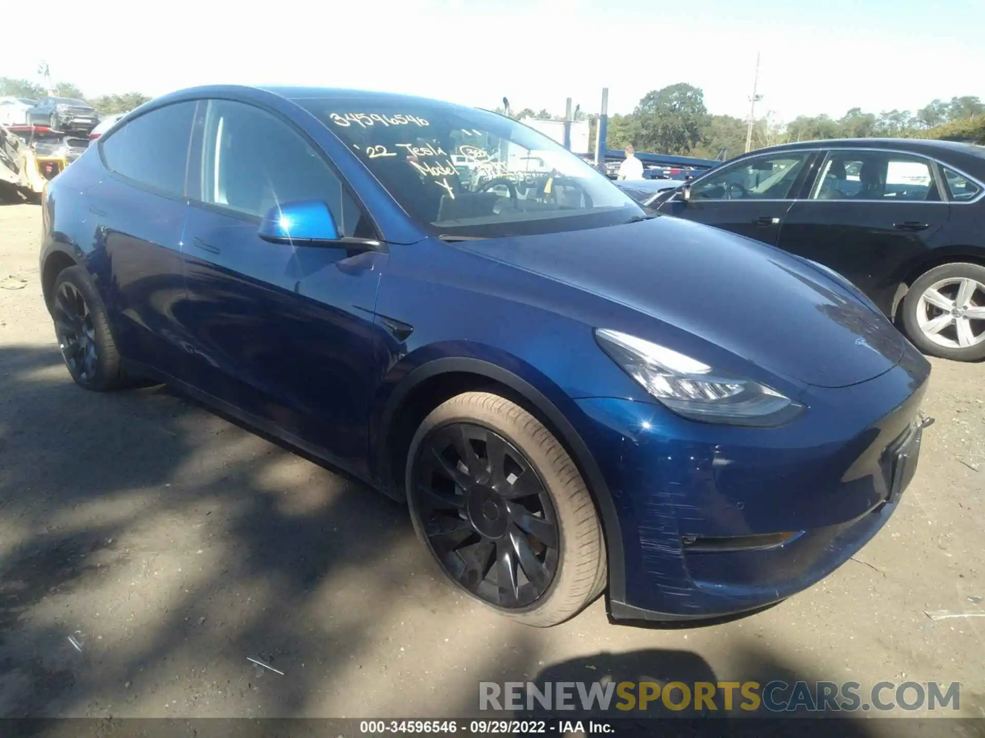 1 Photograph of a damaged car 7SAYGDEEXNF386741 TESLA MODEL Y 2022