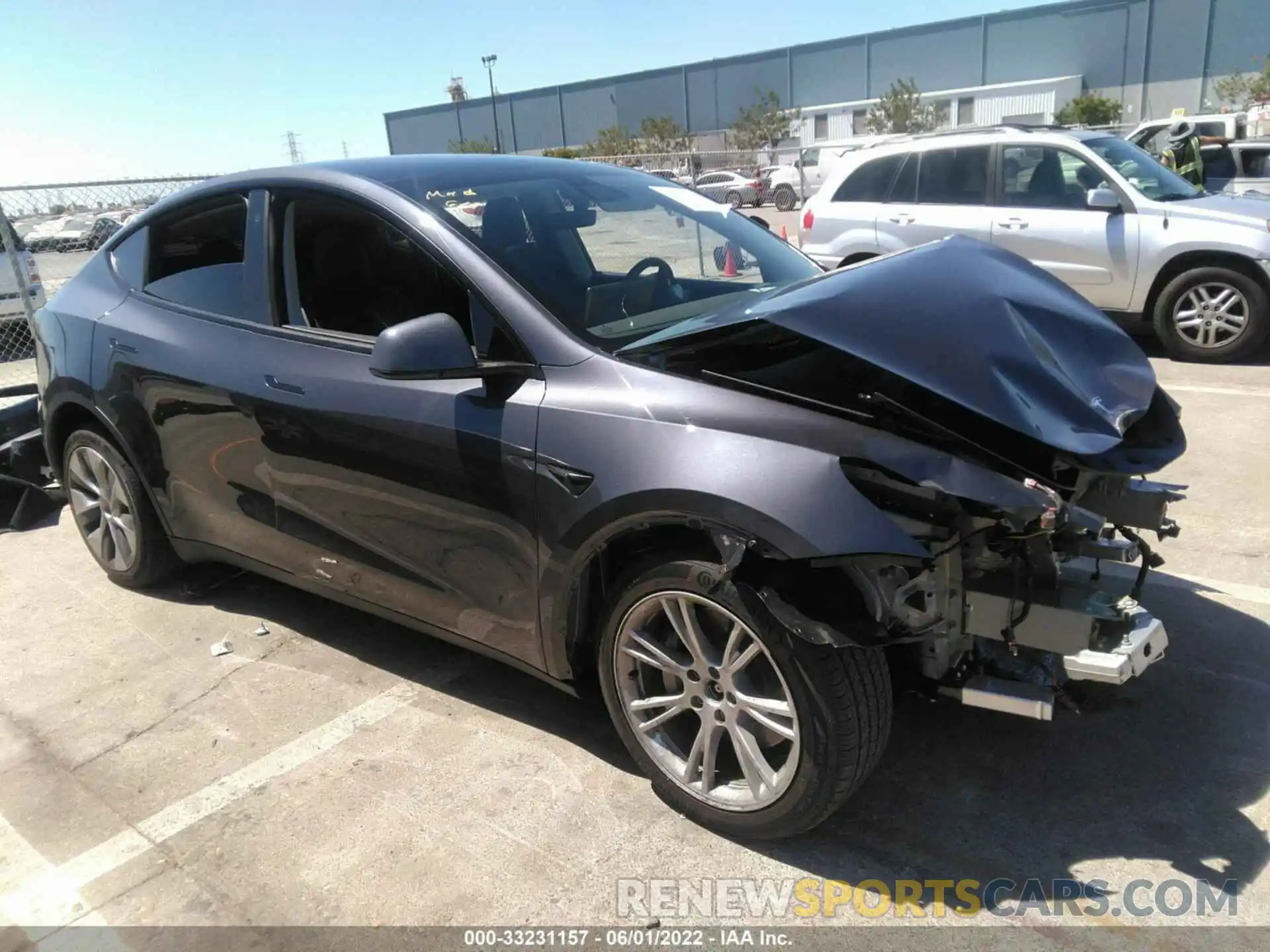 1 Photograph of a damaged car 7SAYGDEEXNF428048 TESLA MODEL Y 2022