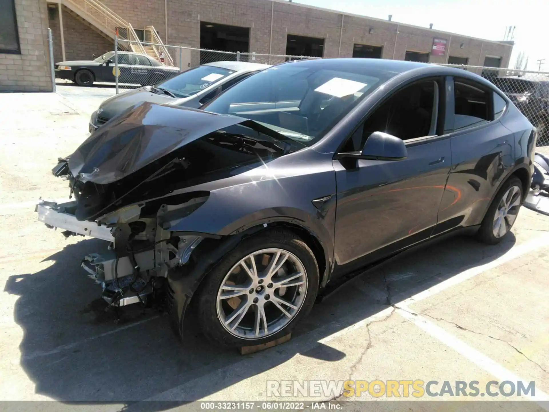 2 Photograph of a damaged car 7SAYGDEEXNF428048 TESLA MODEL Y 2022