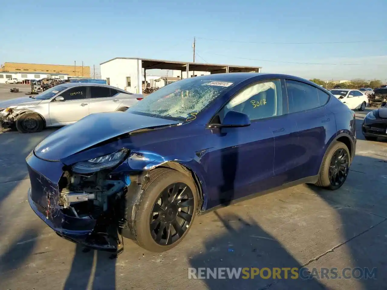 1 Photograph of a damaged car 7SAYGDEEXNF480084 TESLA MODEL Y 2022