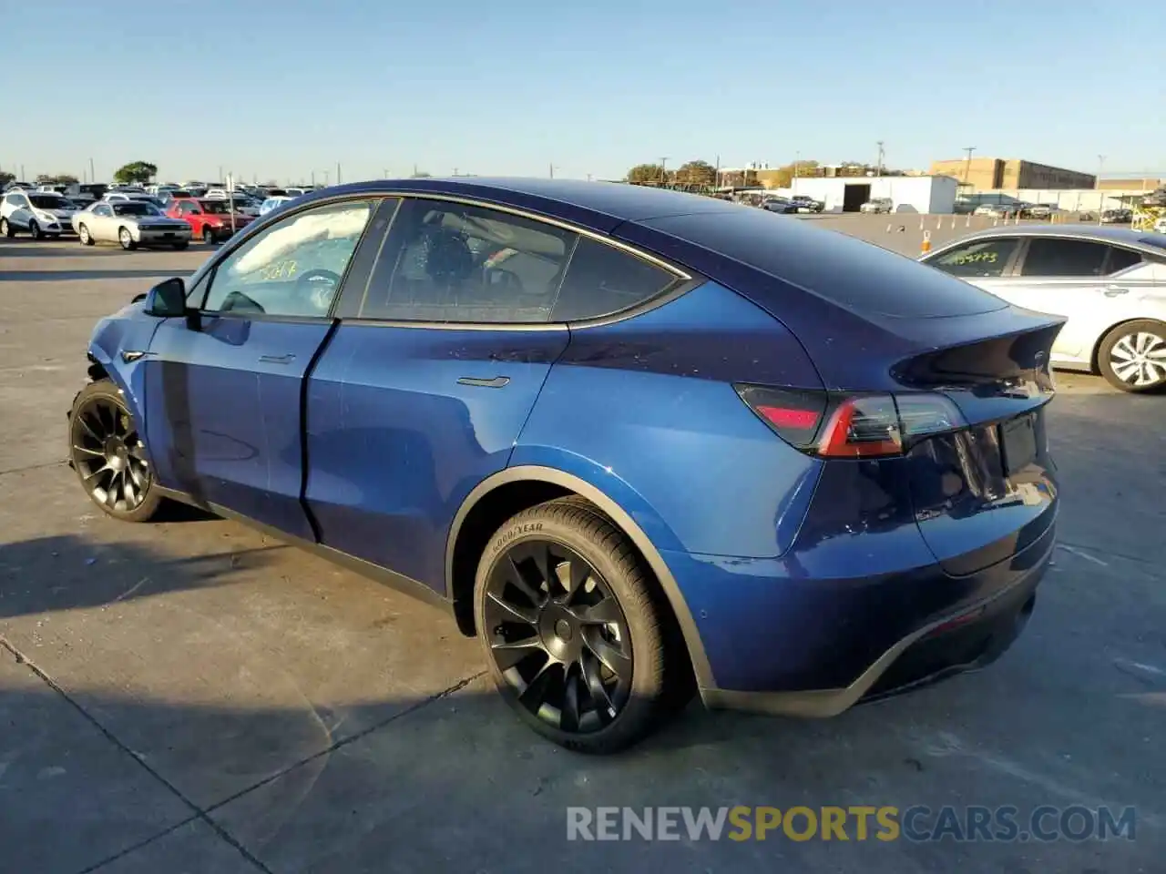 2 Photograph of a damaged car 7SAYGDEEXNF480084 TESLA MODEL Y 2022