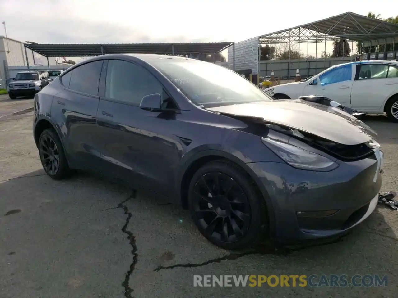 4 Фотография поврежденного автомобиля 7SAYGDEEXNF491506 TESLA MODEL Y 2022