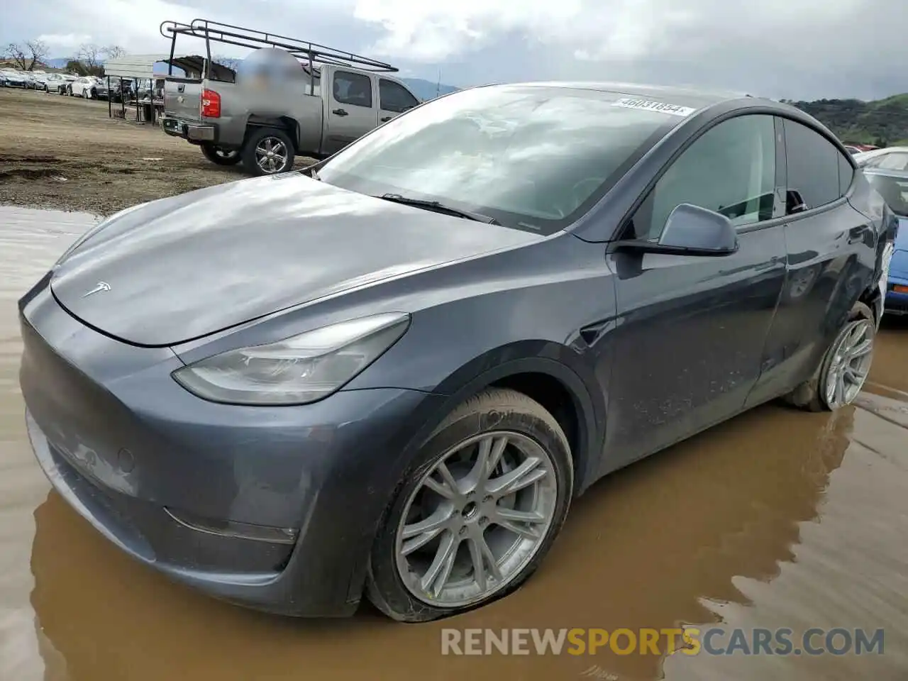 1 Photograph of a damaged car 7SAYGDEEXNF533592 TESLA MODEL Y 2022