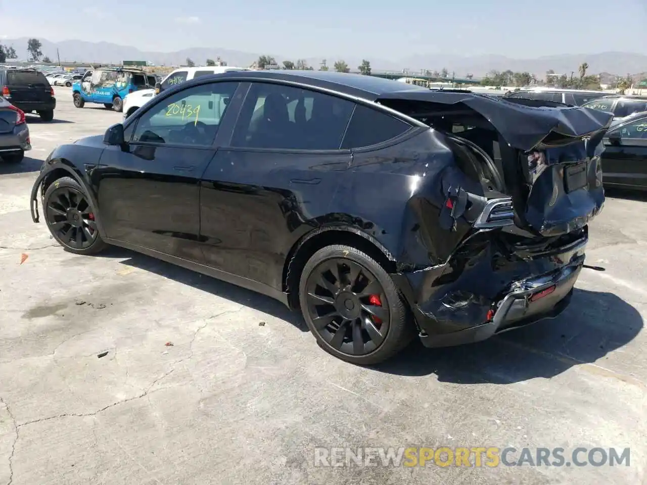 3 Photograph of a damaged car 7SAYGDEF0NF346502 TESLA MODEL Y 2022