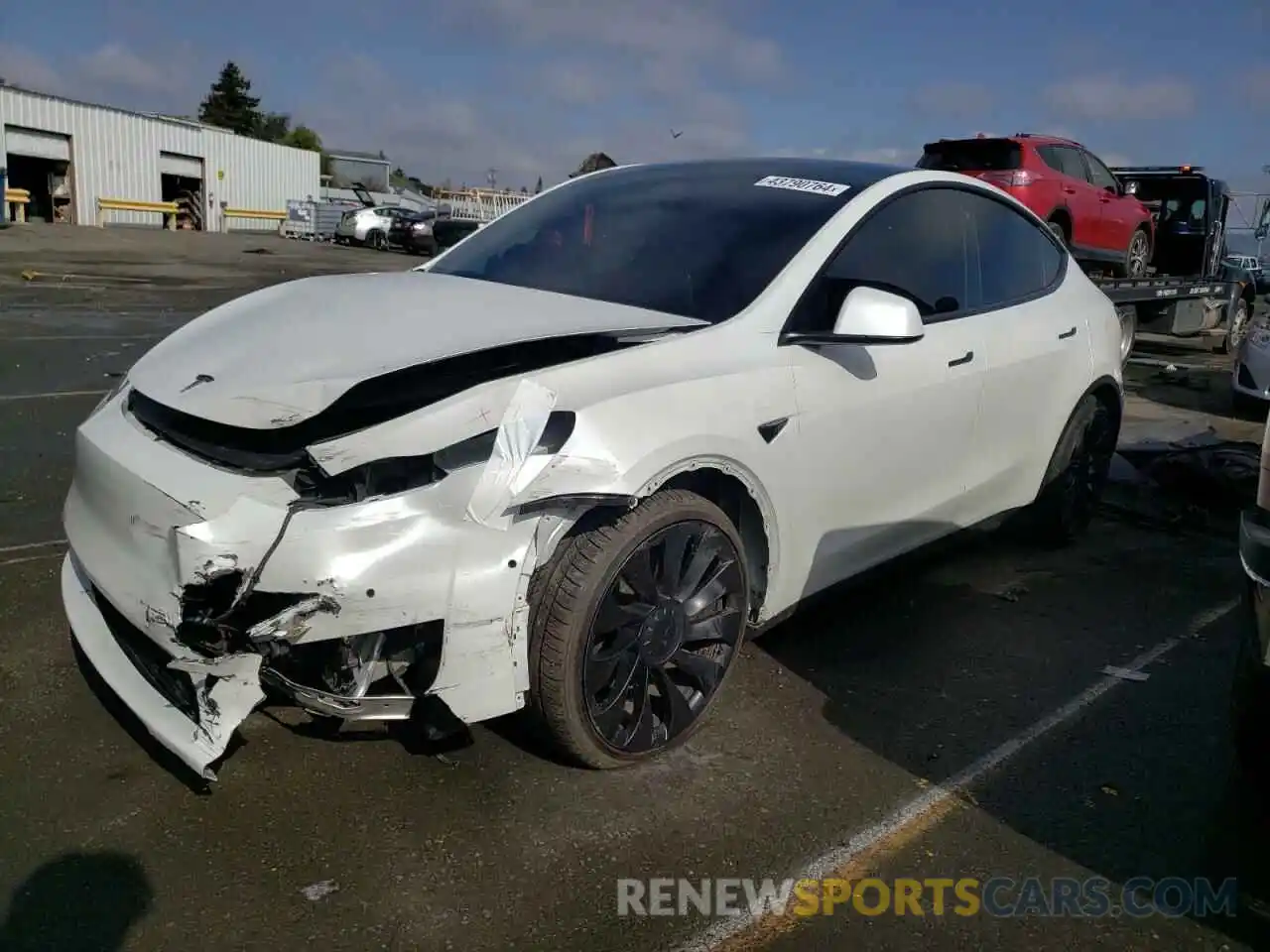 1 Photograph of a damaged car 7SAYGDEF0NF352204 TESLA MODEL Y 2022