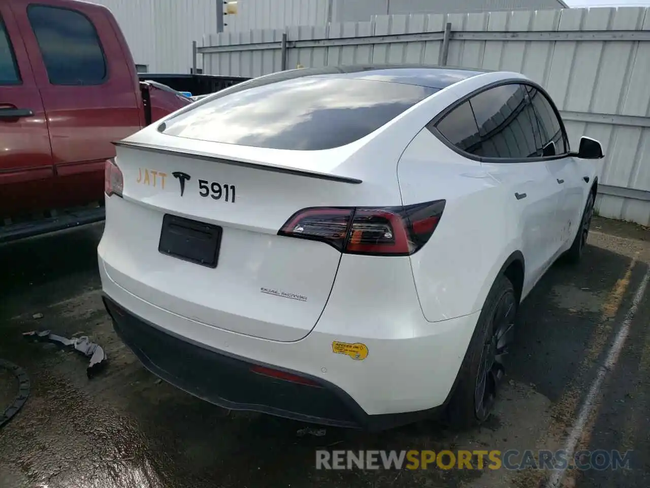 3 Photograph of a damaged car 7SAYGDEF0NF352204 TESLA MODEL Y 2022