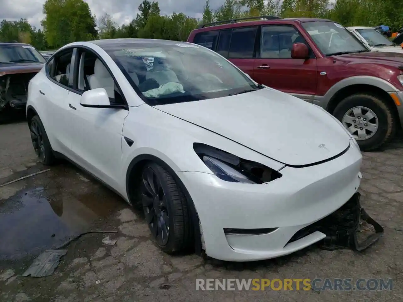 1 Фотография поврежденного автомобиля 7SAYGDEF0NF359492 TESLA MODEL Y 2022