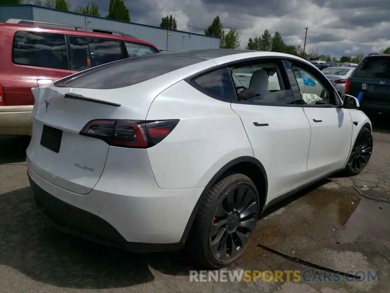 4 Фотография поврежденного автомобиля 7SAYGDEF0NF359492 TESLA MODEL Y 2022