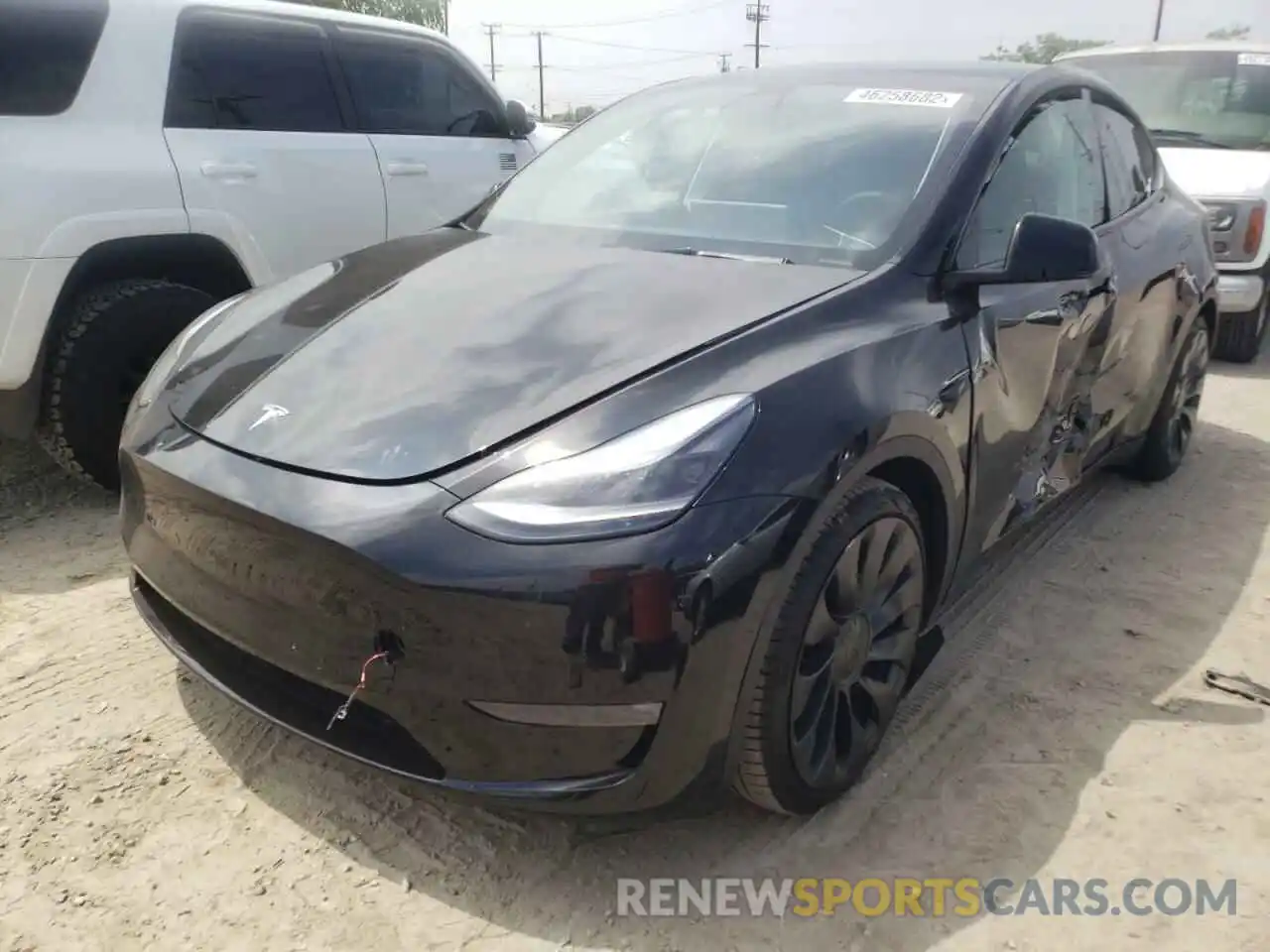 2 Photograph of a damaged car 7SAYGDEF0NF393707 TESLA MODEL Y 2022