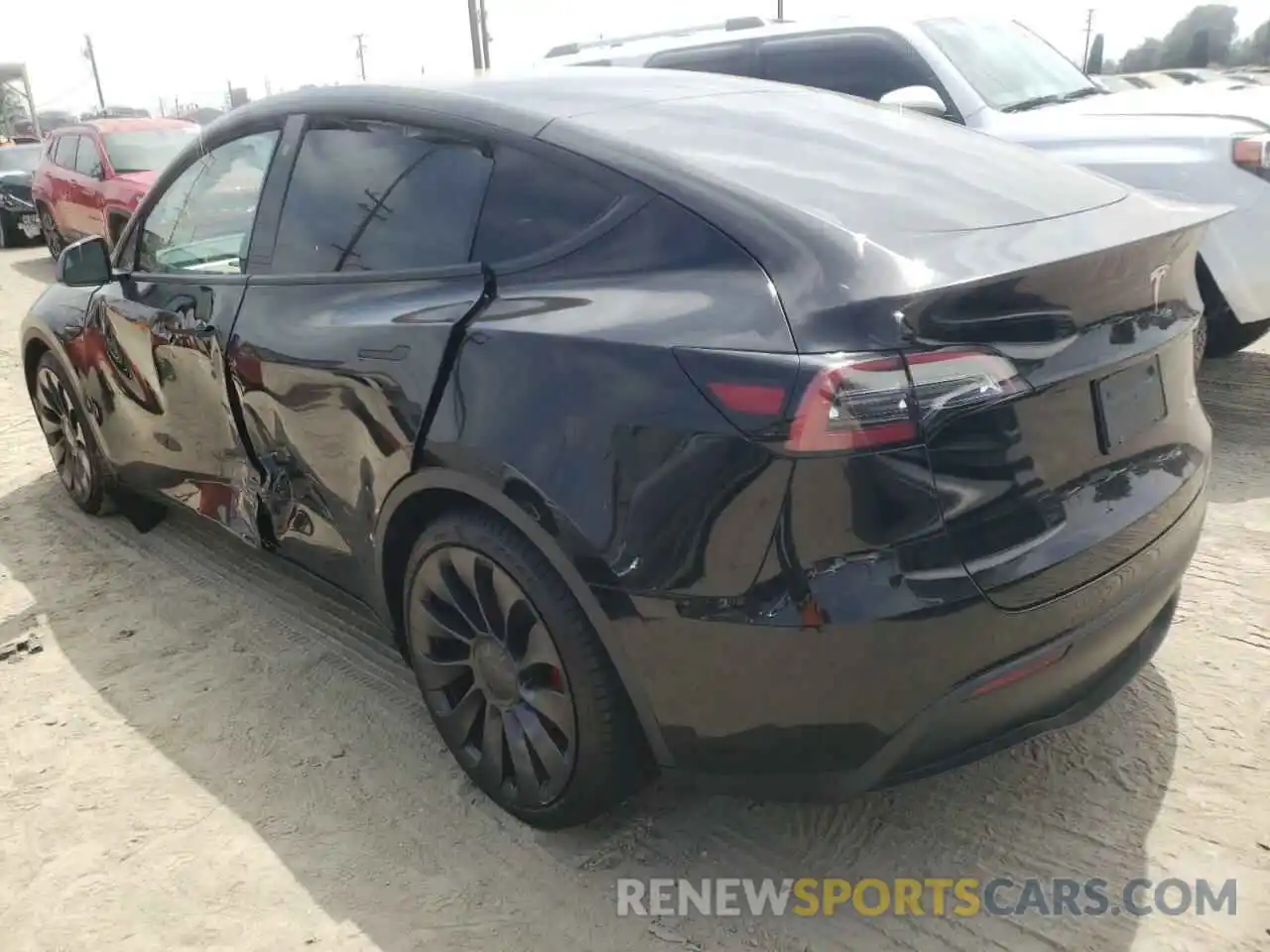 3 Photograph of a damaged car 7SAYGDEF0NF393707 TESLA MODEL Y 2022