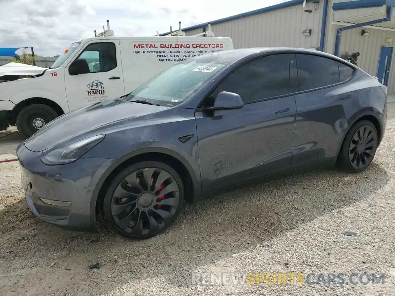 1 Photograph of a damaged car 7SAYGDEF0NF460449 TESLA MODEL Y 2022