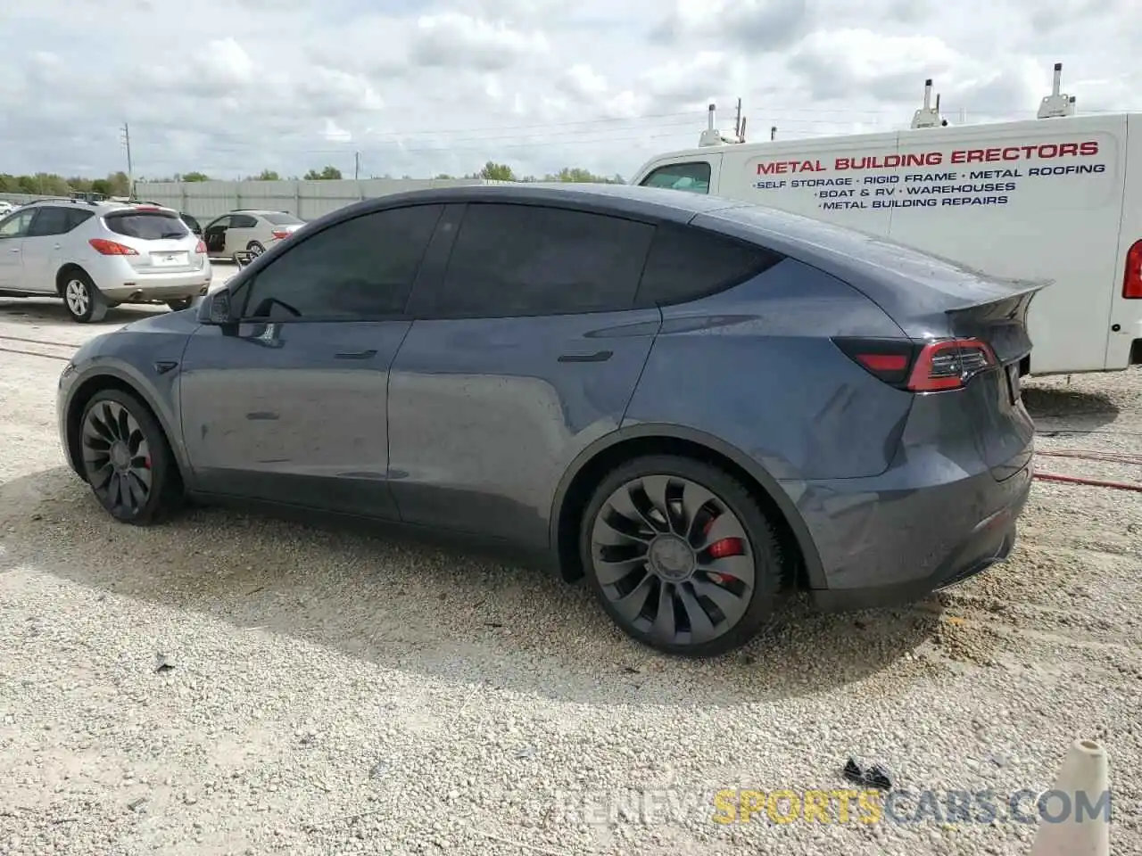 2 Photograph of a damaged car 7SAYGDEF0NF460449 TESLA MODEL Y 2022