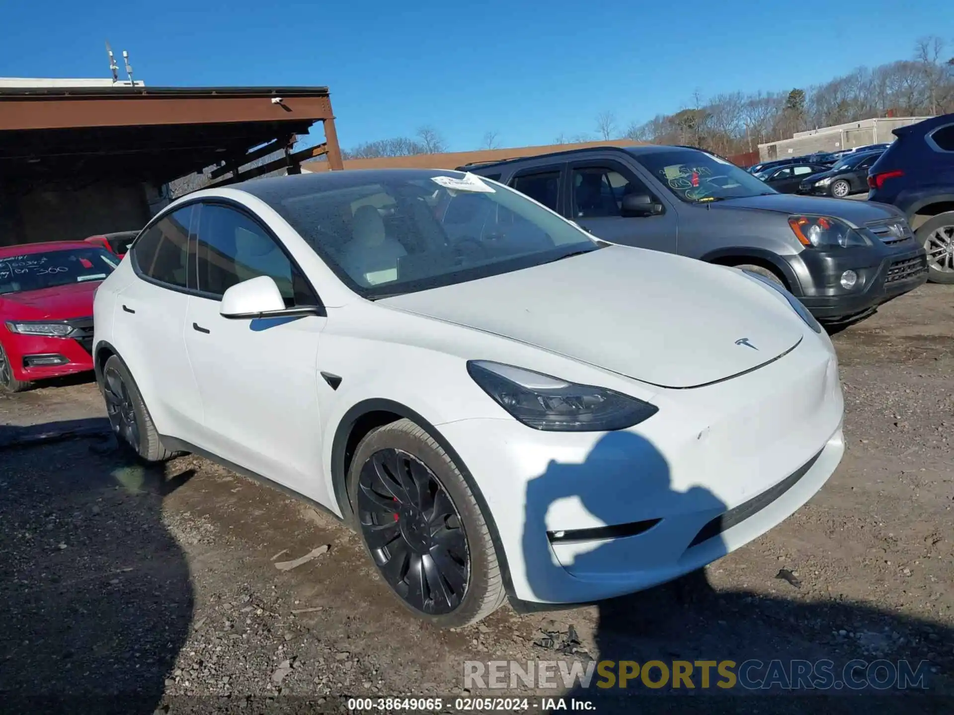 1 Photograph of a damaged car 7SAYGDEF0NF462587 TESLA MODEL Y 2022